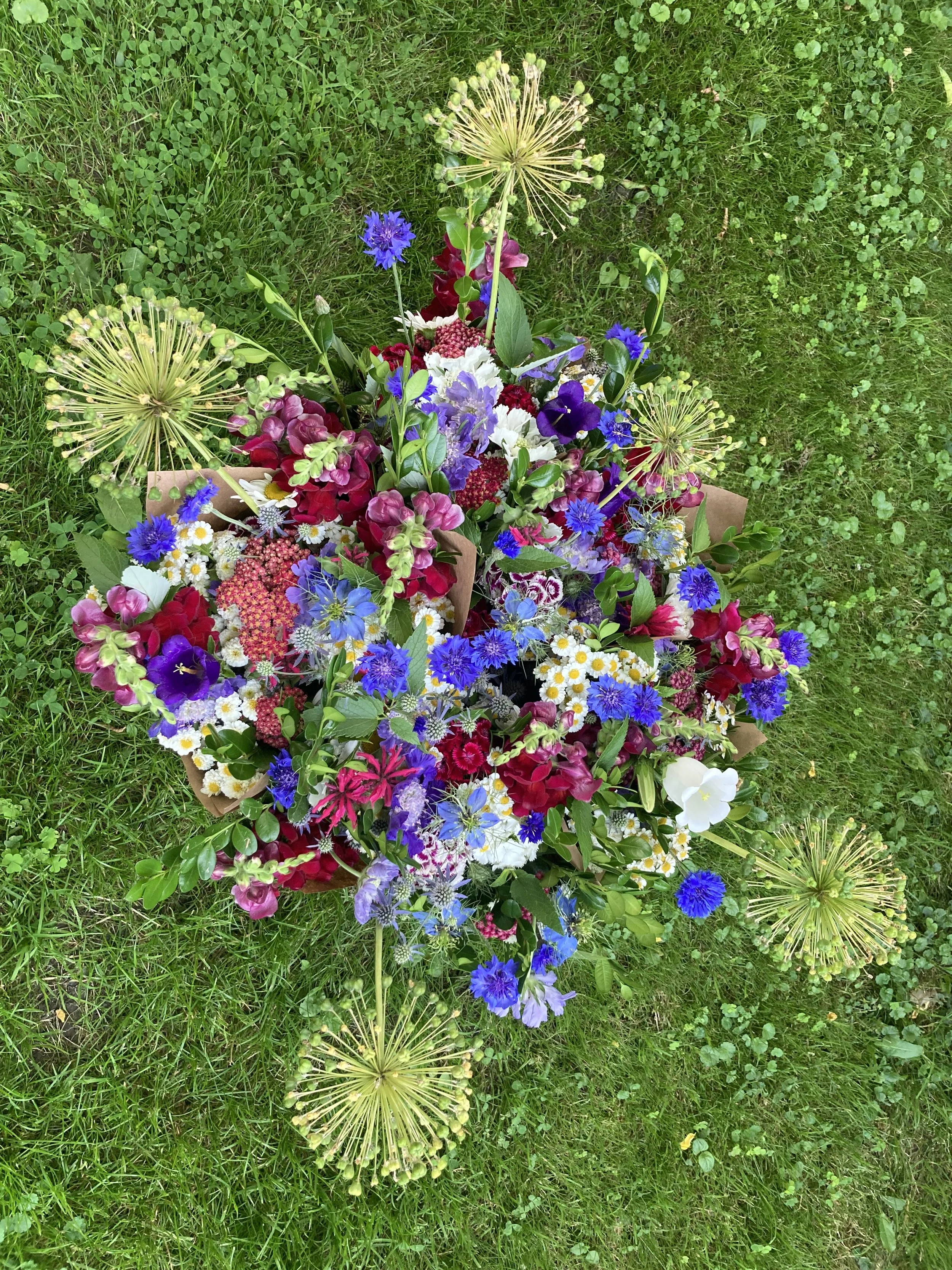 Red, White &amp; Blue Fireworks Bouquets - Hopewell Market
