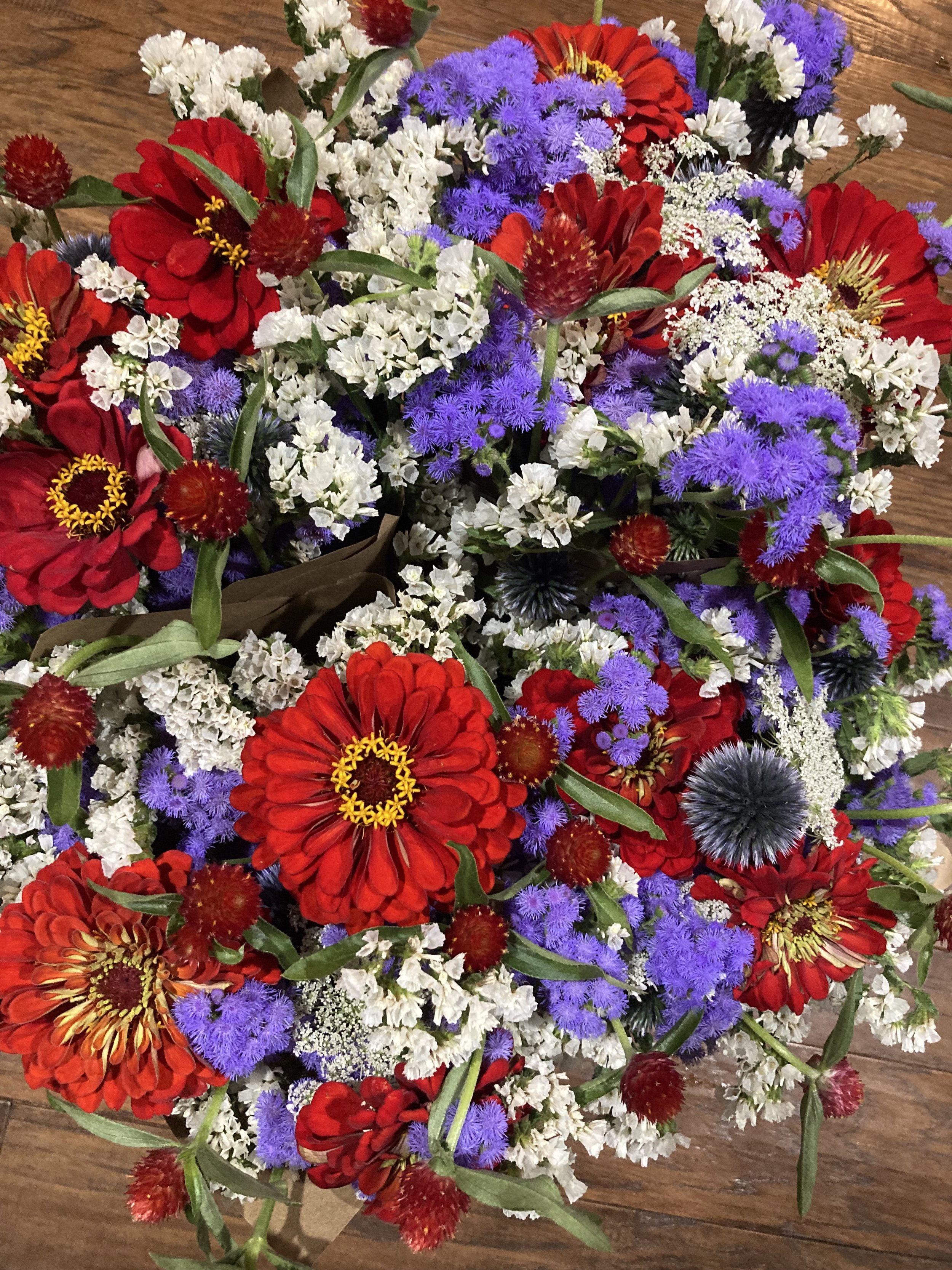 Red, White &amp; Blue Buffalo Bills Bouquets Are Back at Hopewell Market
