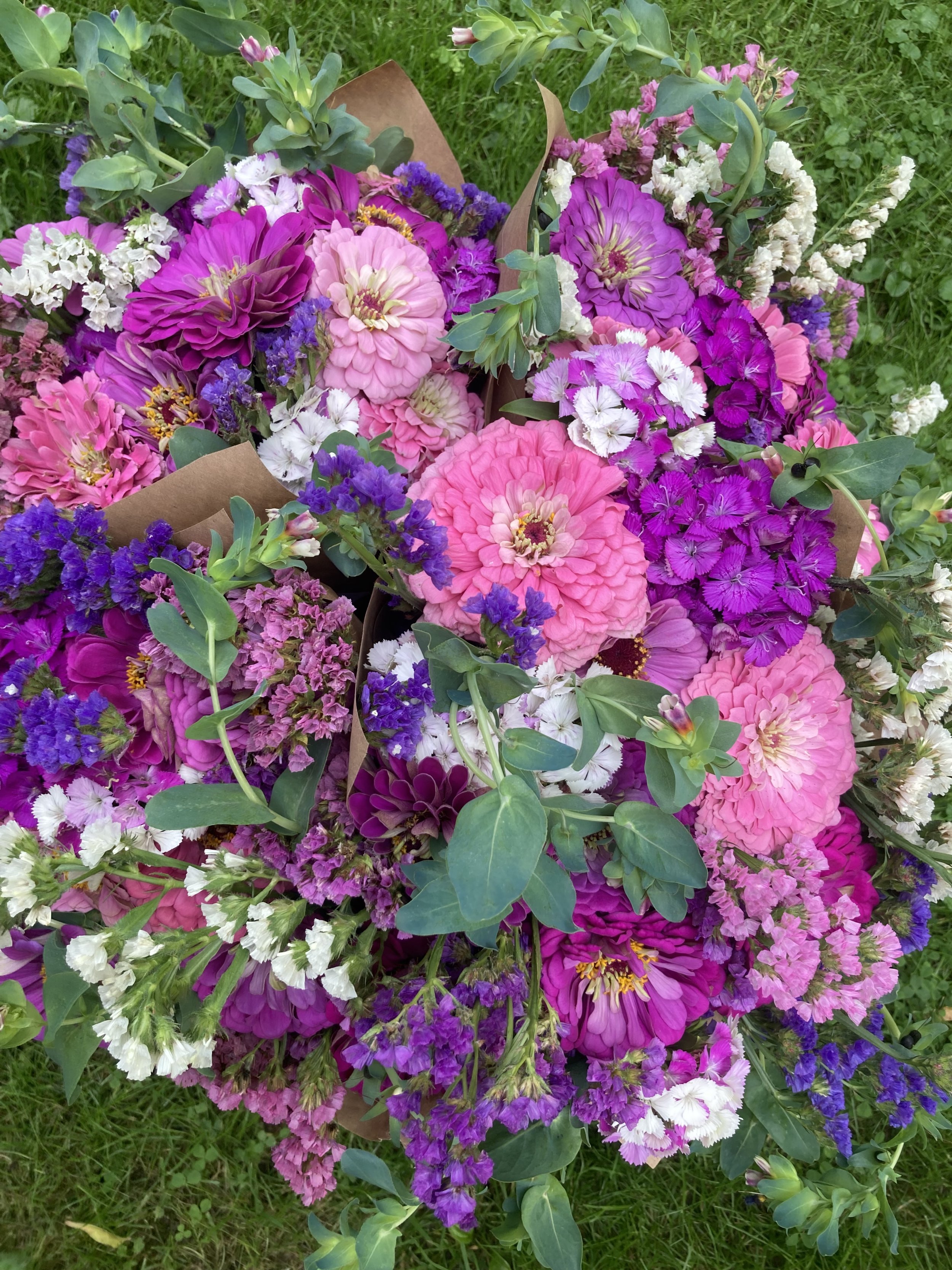 Pink and Purple Bouquets