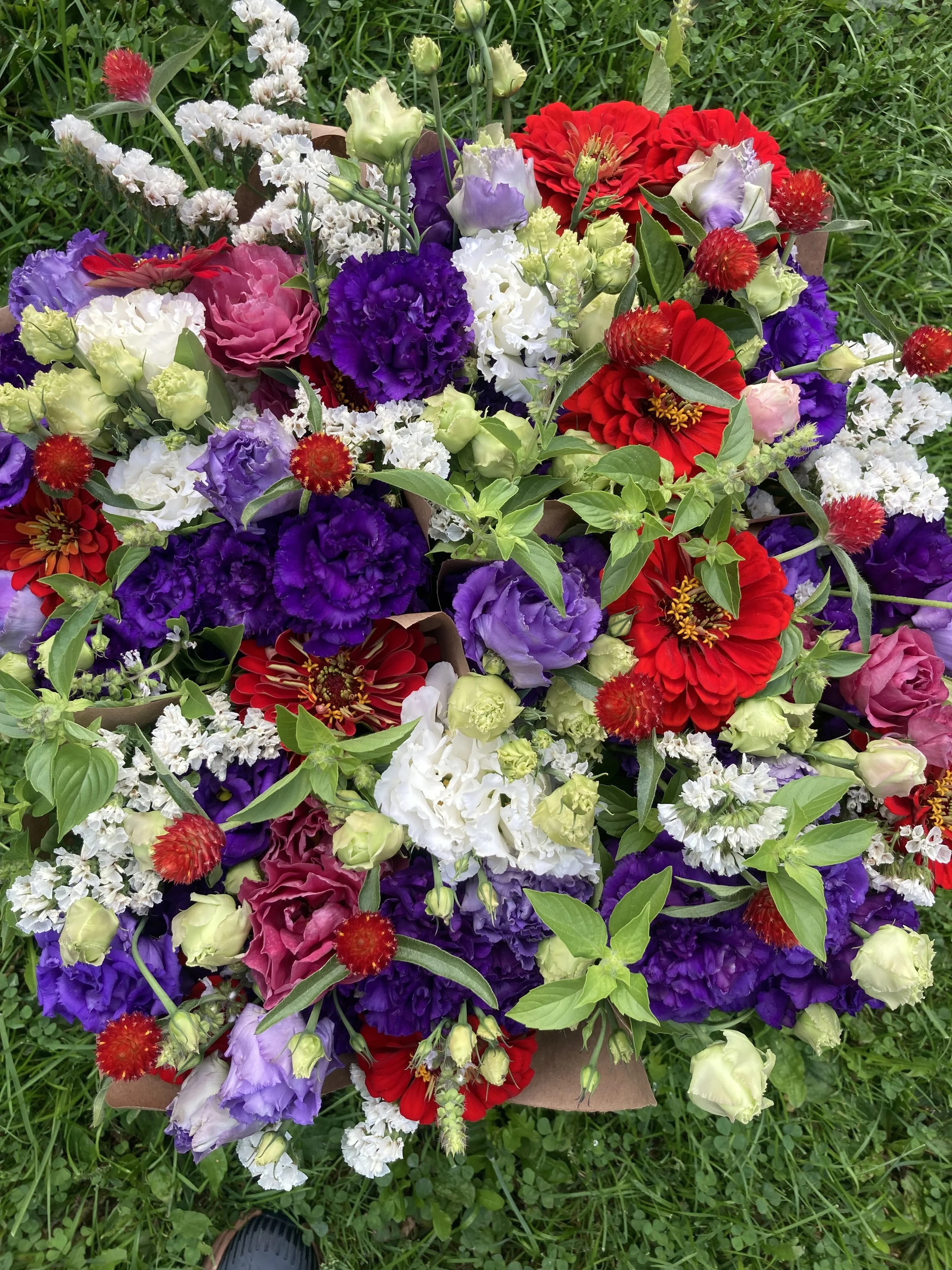 Red, White &amp; Blue Bouquets