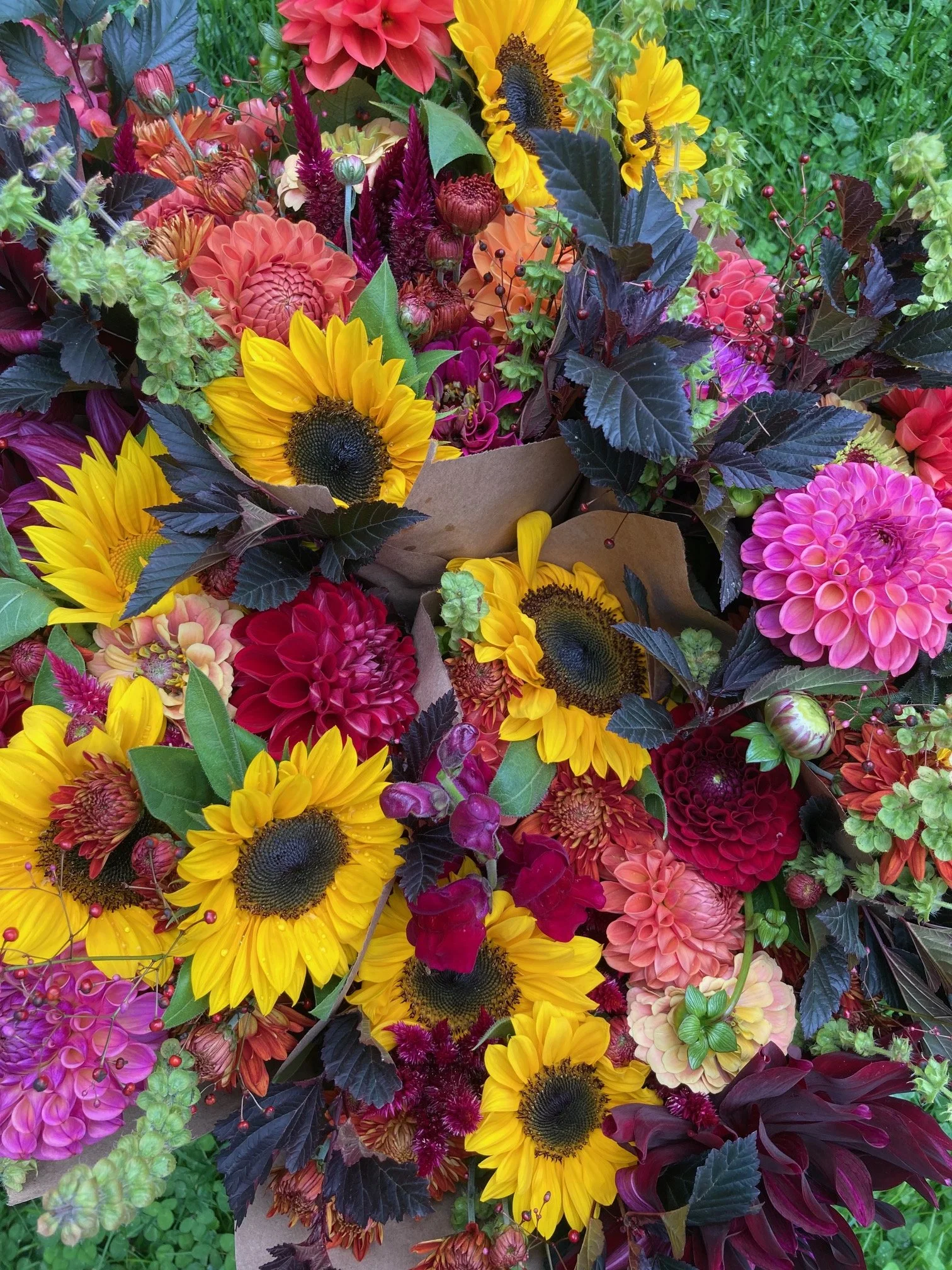 More Colorful Fall Bouquets at Hopewell Market