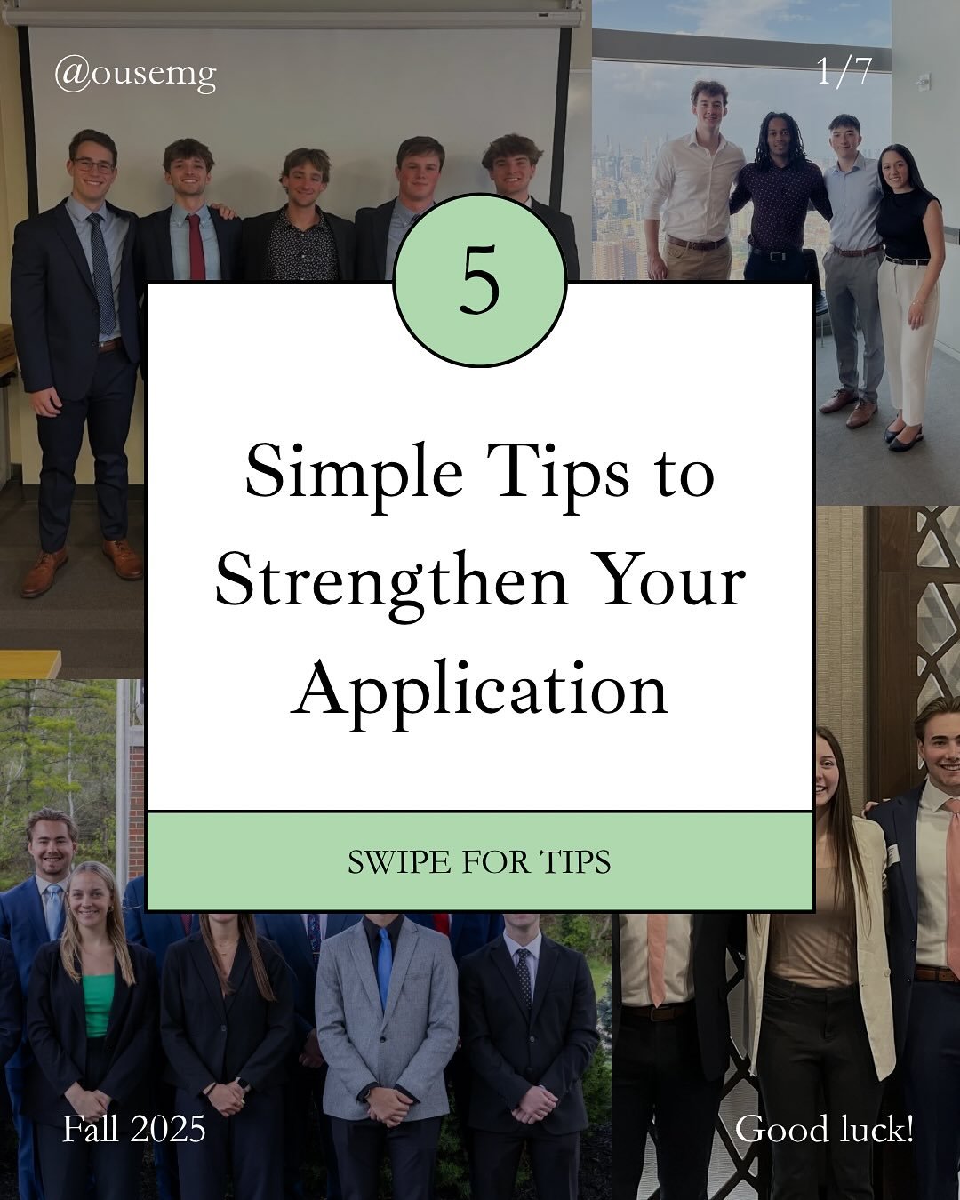 Applications are due tomorrow!🙌 Follow these tips to maximize your application and put your best foot forward. We&rsquo;re excited to receive everyone&rsquo;s applications!

Open Meeting: Today at 6:00PM
Applications: Due tomorrow at 11:59PM