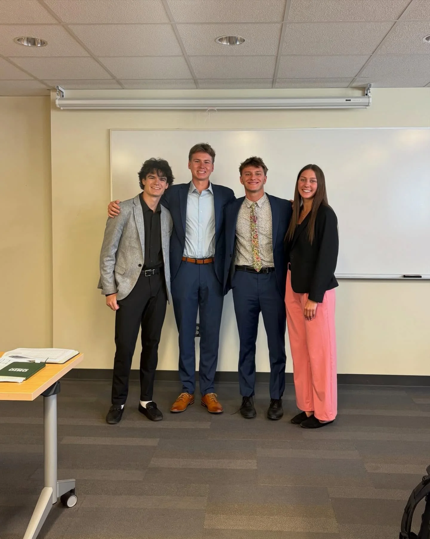 This past Sunday, three of our seniors completed their last equity pitch. Congrats to @xanderdanner_ @emilystibley and @ryanboyddd. We&rsquo;ve enjoyed having you in the group and wish you all the best!
