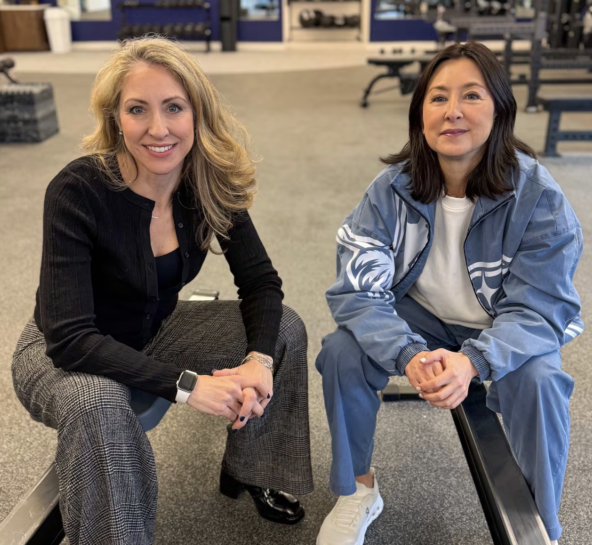 Dr. Kate Ackerman (left) is the director of WHSP, a new Boston facility studying female athletes and funded in part by Clara Wu Tsai and the Wu Tsai Human Performance Alliance.