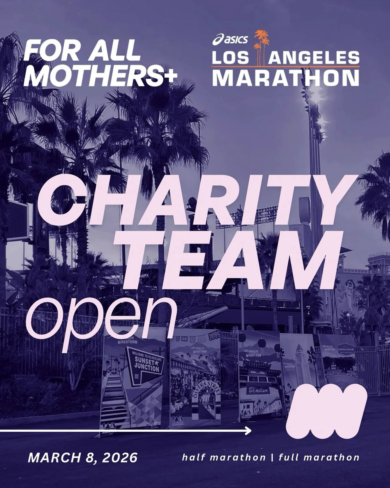 Join us in LA - Calling all FAM+ runners!
We are thrilled to be an Official Charity Partner for the 2026 @lamarathon 💫
We have a limited number of guaranteed entries for both the Marathon and Half Marathon — available to runners who want to