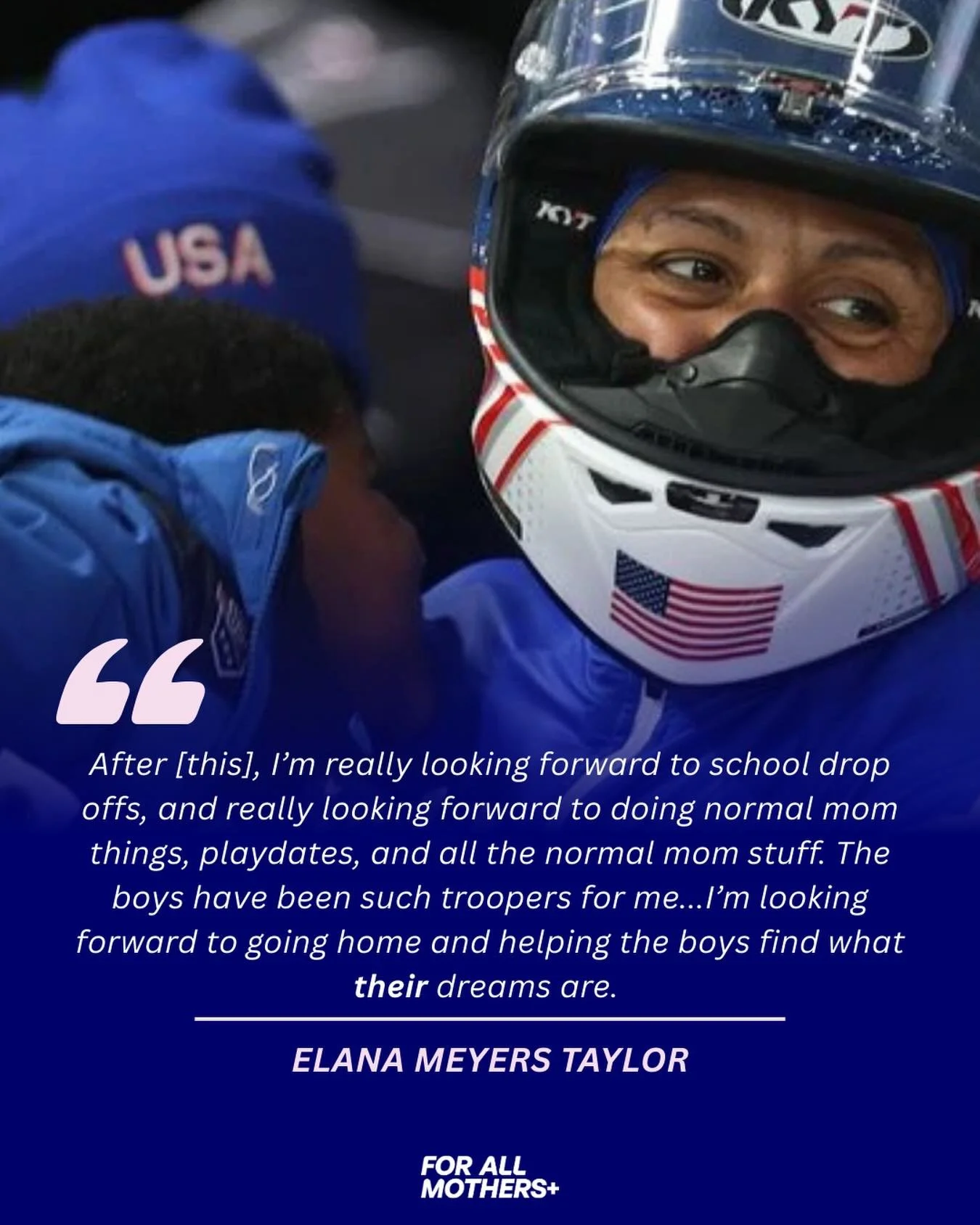 So powerful to see how she shows up &mdash; on and off the track. 🤍

Yesterday Elana Meyers Taylor publicly thanked her nannies (past and present), recognizing the village that helped make everything possible. When we spoke with her last month, she 