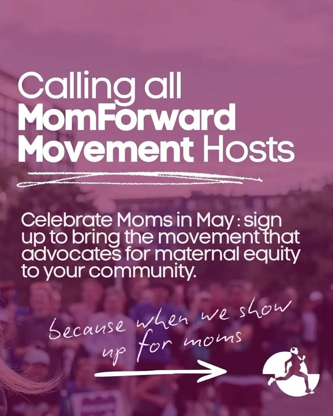 Movement can be powerful. Movement together can change things. 💛

This May, the MomForward Movement is coming to communities everywhere &mdash; and we&rsquo;re looking for hosts. 🏃&zwj;♀️✨

Host a gathering in your living room, backyard, local park