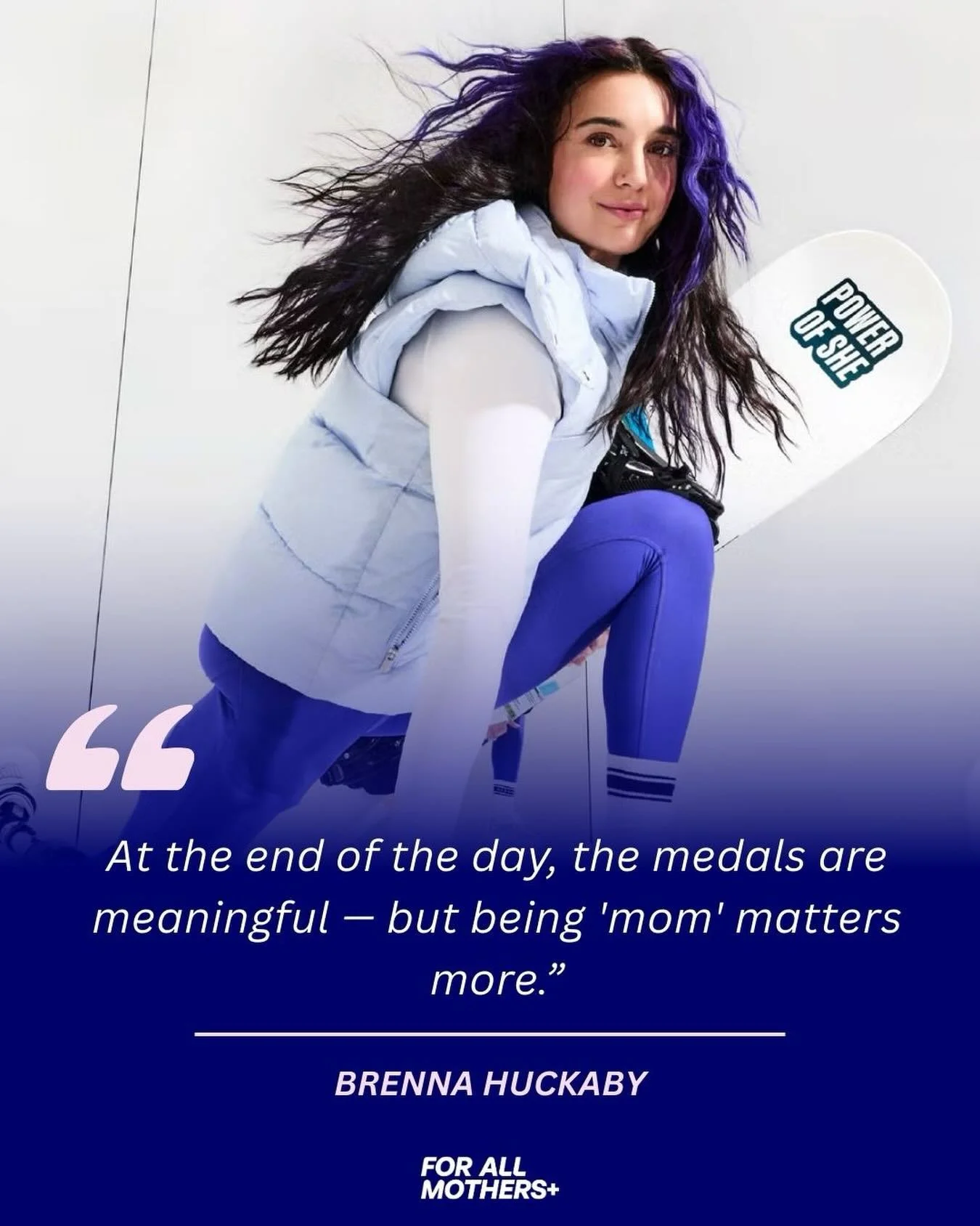 Brenna has proved so much as one of the most decorated Paralympic snowboarders, especially after another incredible Winter Games where she took home the bronze🥉. 

But what we are most proud of is how she shows up as a Mom - proving to her children 