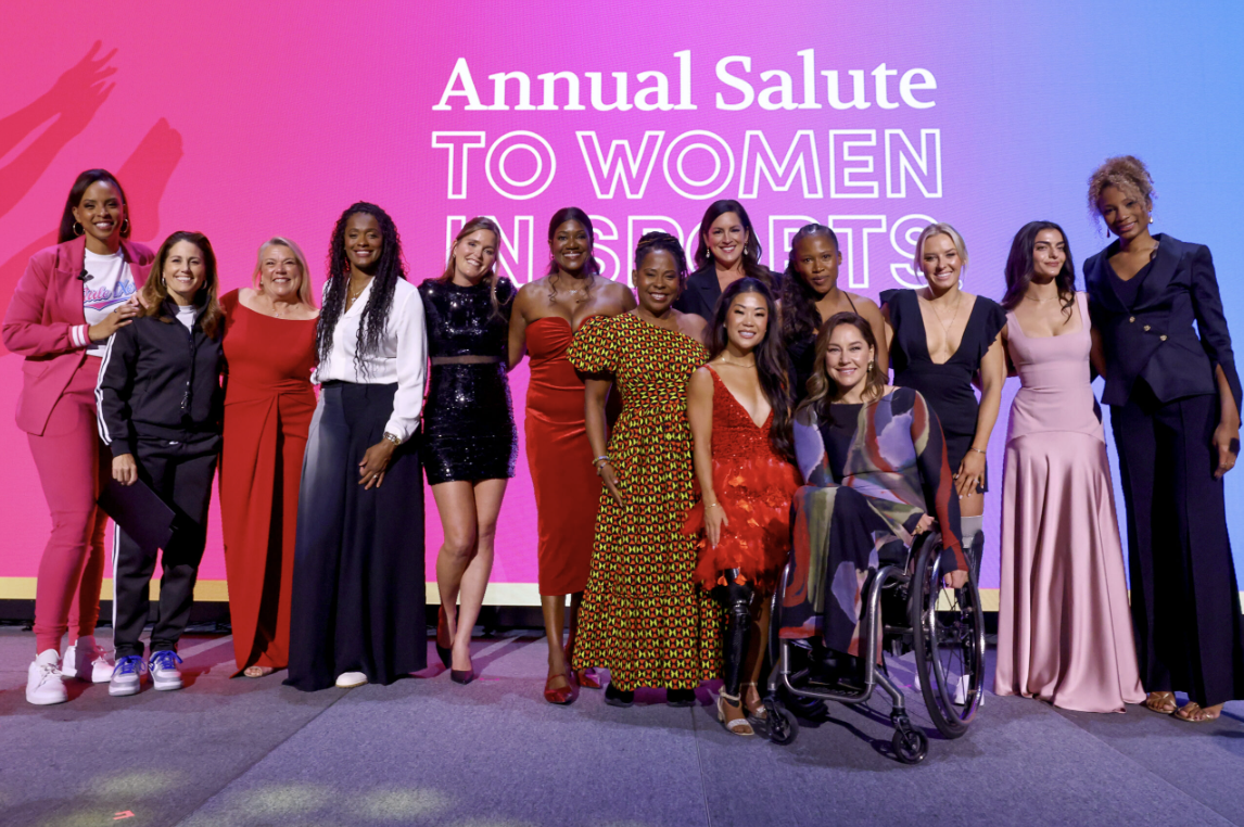The honorees of the 2025 Women's Sports Foundation Annual Salute pose together for a photo