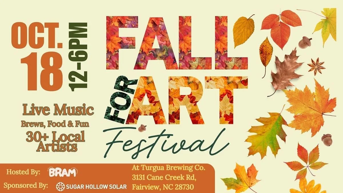 Hello everyone, Jacob from Complicated Music Machine here! 

We are excited to announce that we will be a part of the fall for art festival sponsored by BRAM and Turgua Brewery on October 18th in Fairview, North Carolina!

For this festival, we are b