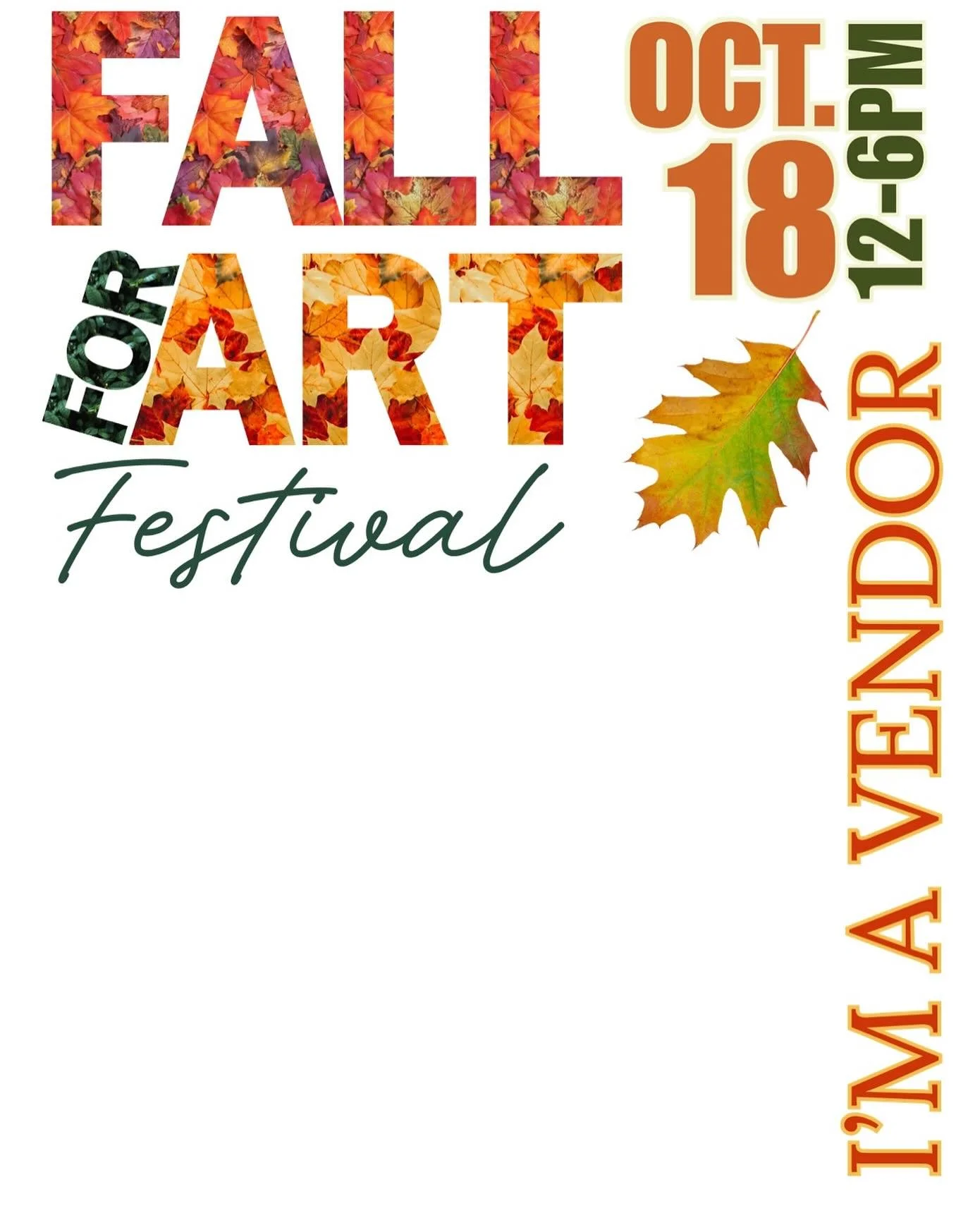 Hello everyone, this is Jacob from Complicated Music Machine.

We are excited about being at the Fall For Art Festival in Fairview, North Carolina from 12 to 6 PM!

I just wanted to share an update regarding the booth. It turns out I&rsquo;m going to