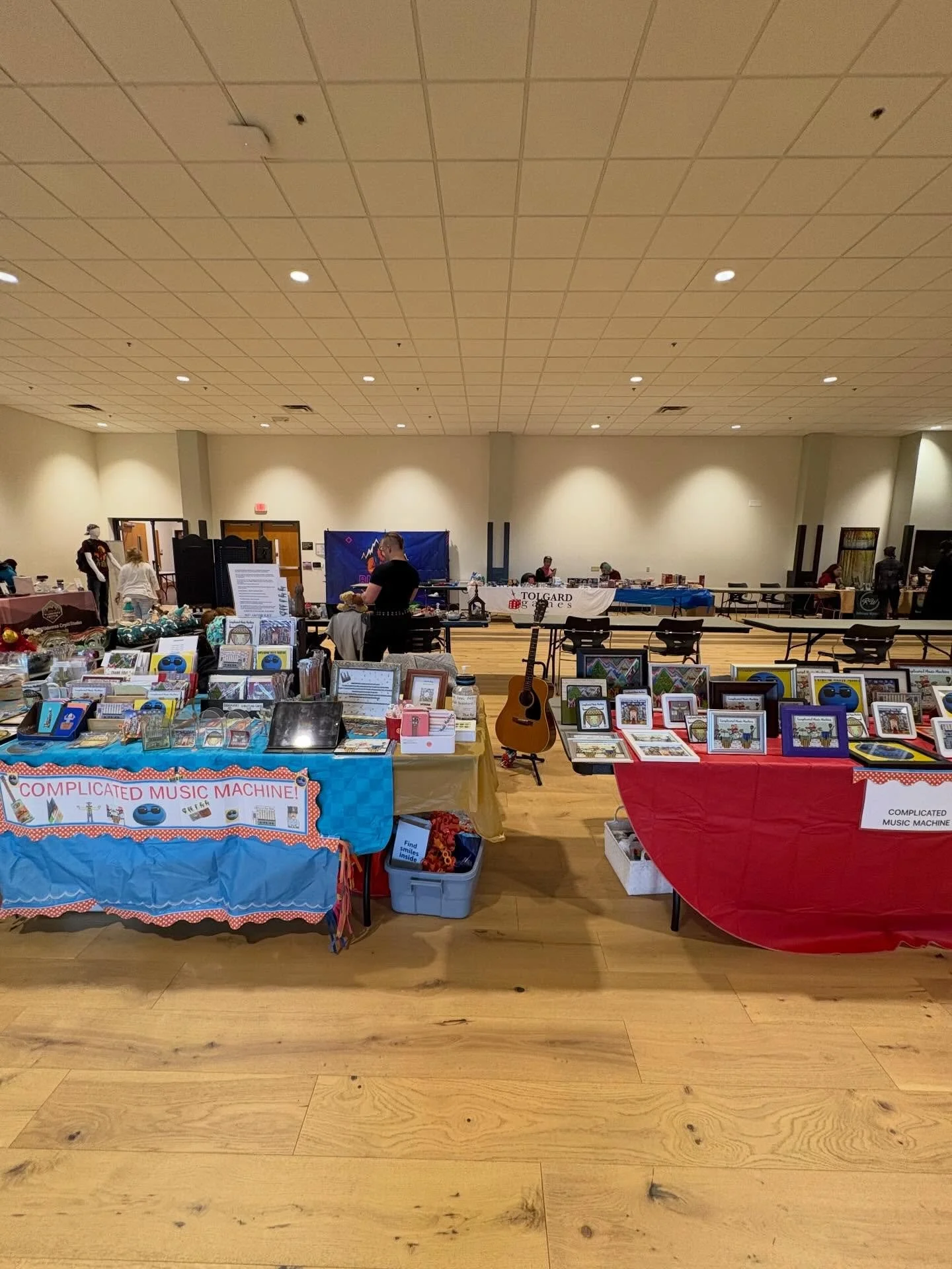 Hello everyone, Jacob from Complicated Music Machine coming to you live from Western Carolina University in Cullowhee, NC as a part of the WNC Comicon!

We are excited to be here today from now until 6 PM this evening!

If you are able to, make sure 