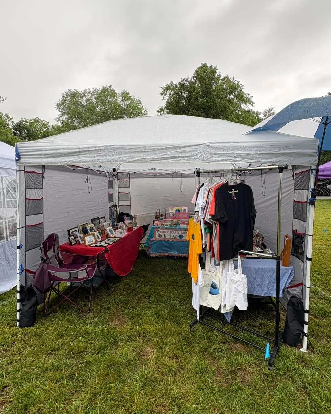 Hello everyone, Jacob from Complicated Music Machine here!

First off I wanted to personally thank everyone who was able to check out our booth at Mountain Roots Bluegrass Festival in Franklin, North Carolina this past weekend despite the weather!

W