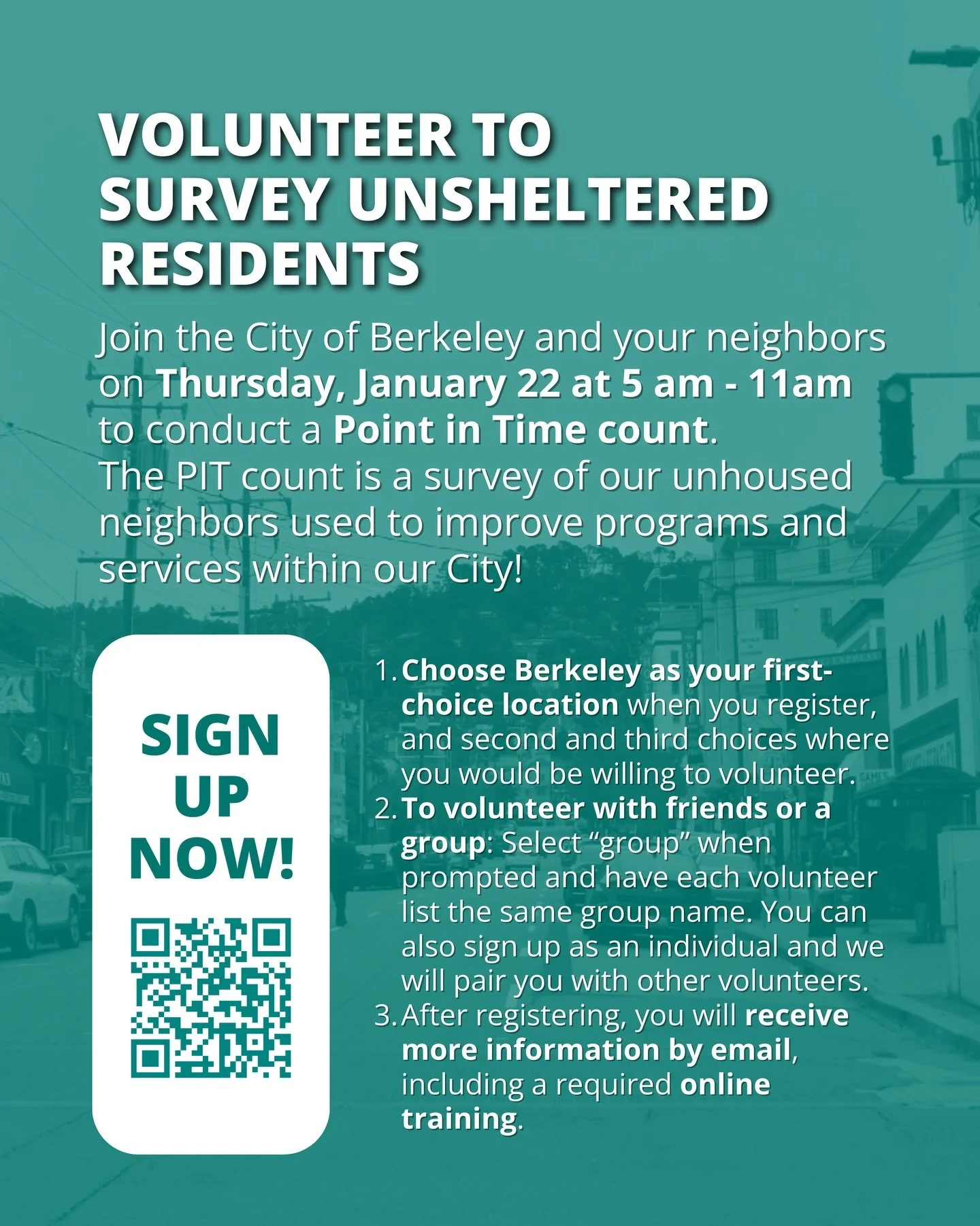 Join us for tomorrow&rsquo;s Point in Time Count survey! We&rsquo;re looking for volunteers who want to help youth, families, and individuals get access to help and shelter. Better data from the PiT count allows us to use money and resources more eff