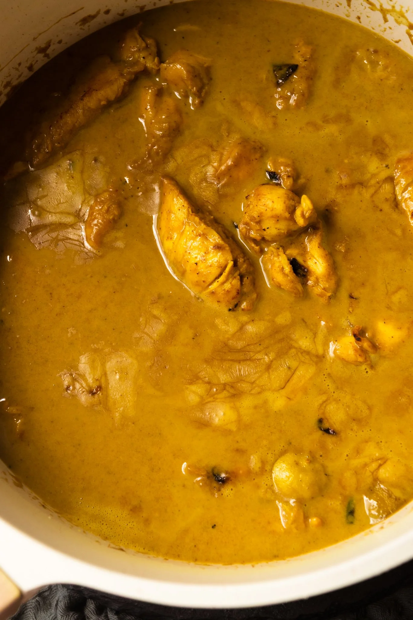 Coconut lime curry with chicken and rice