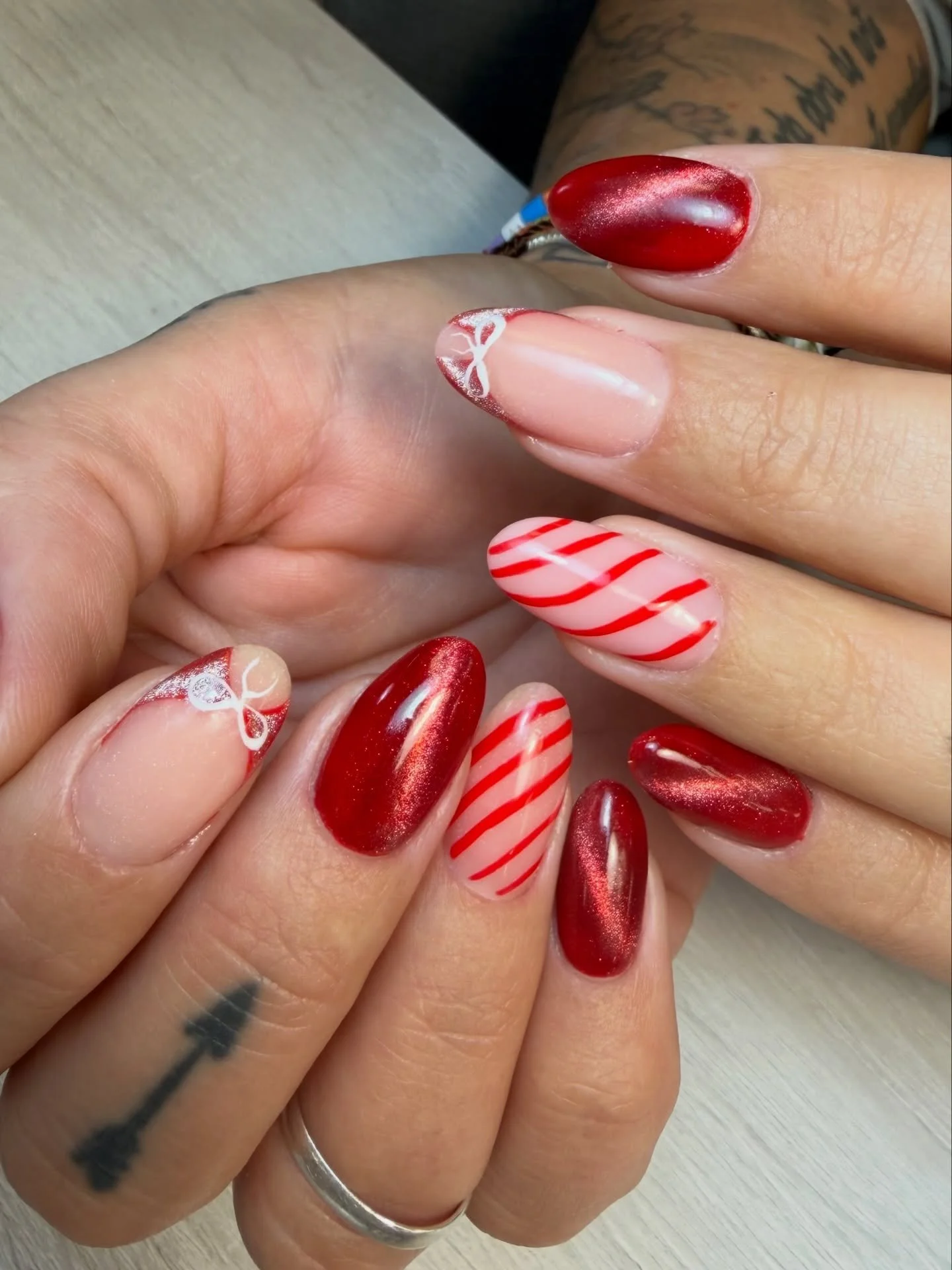 ❤️Dise&ntilde;os navide&ntilde;os con efecto Ojo de gato en rojo❤️