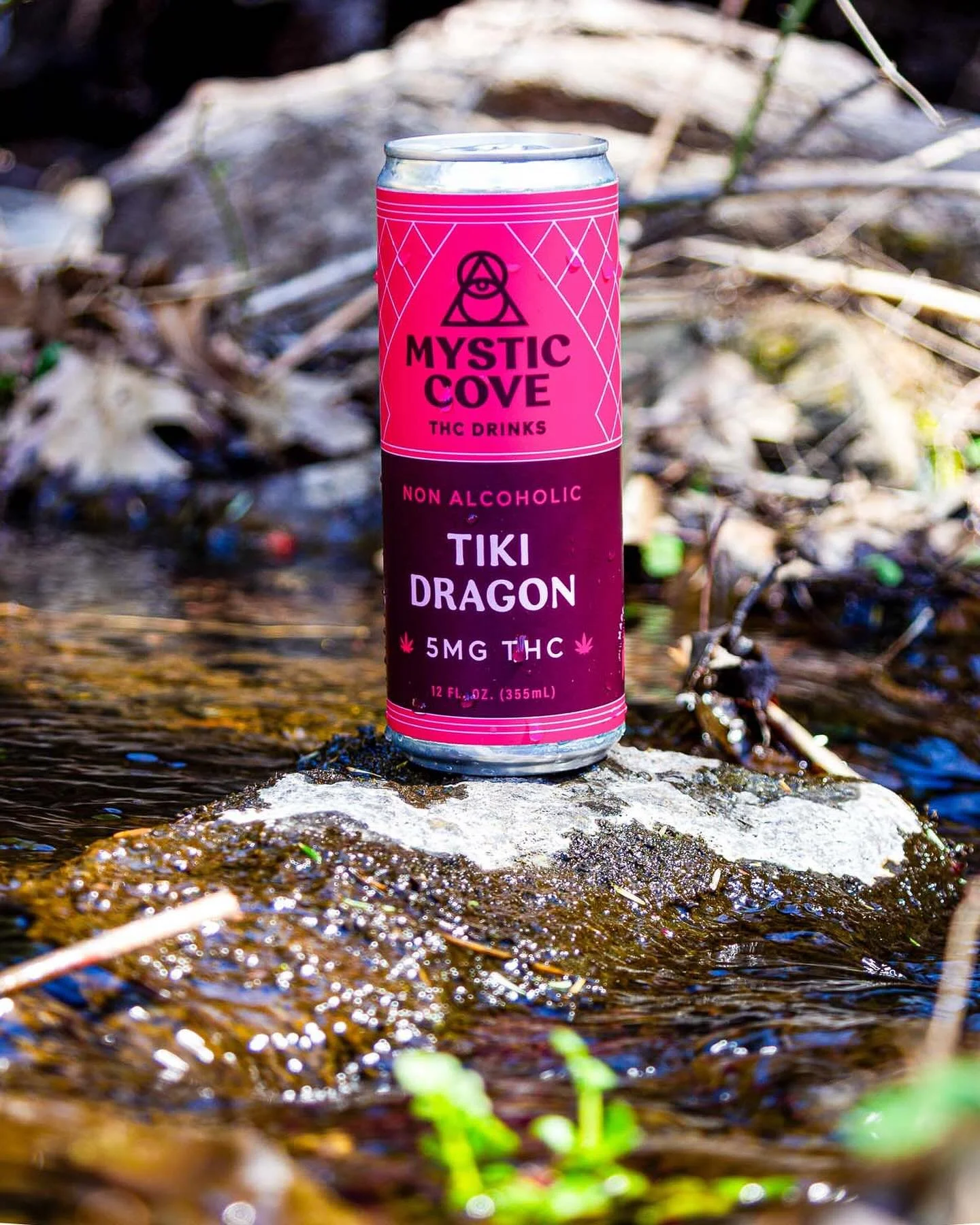 ✨Now Avaiable for Online Ordering &amp; Delivery✨Tiki Dragon combines flavors of dragon fruit, passion fruit, and coconut with pure sparkling water and 5mg of THC. Always non alcoholic, all Mystic Cove drinks are made with naturally extracted hemp-de