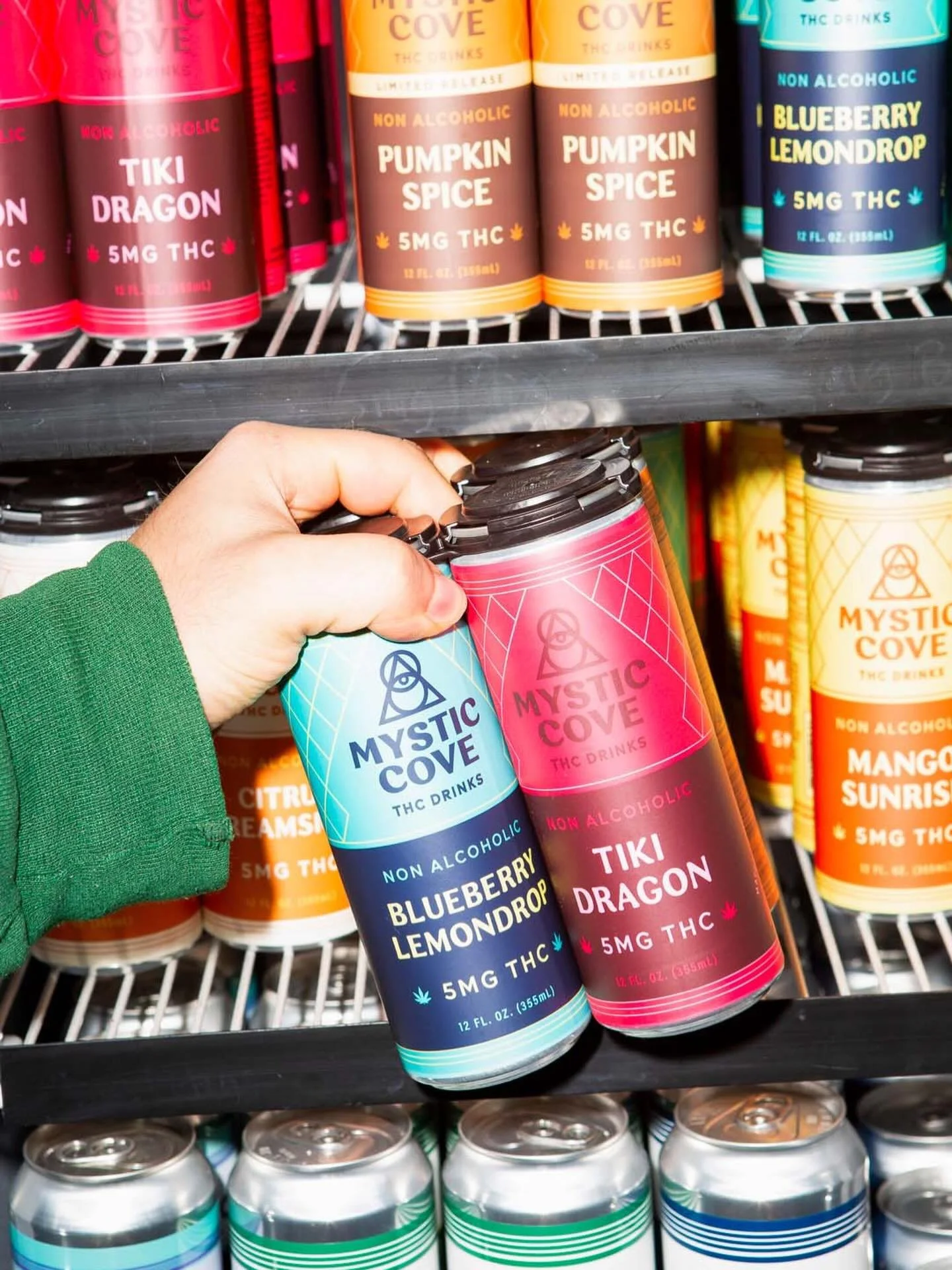 ✨Mystic Cove 5mg Variety 4-Packs✨Only available at Sebago Brewing locations. Packs include one Blueberry Lemon, Tiki Dragon, Mango Sunrise, and Citrus Dreamsicle.