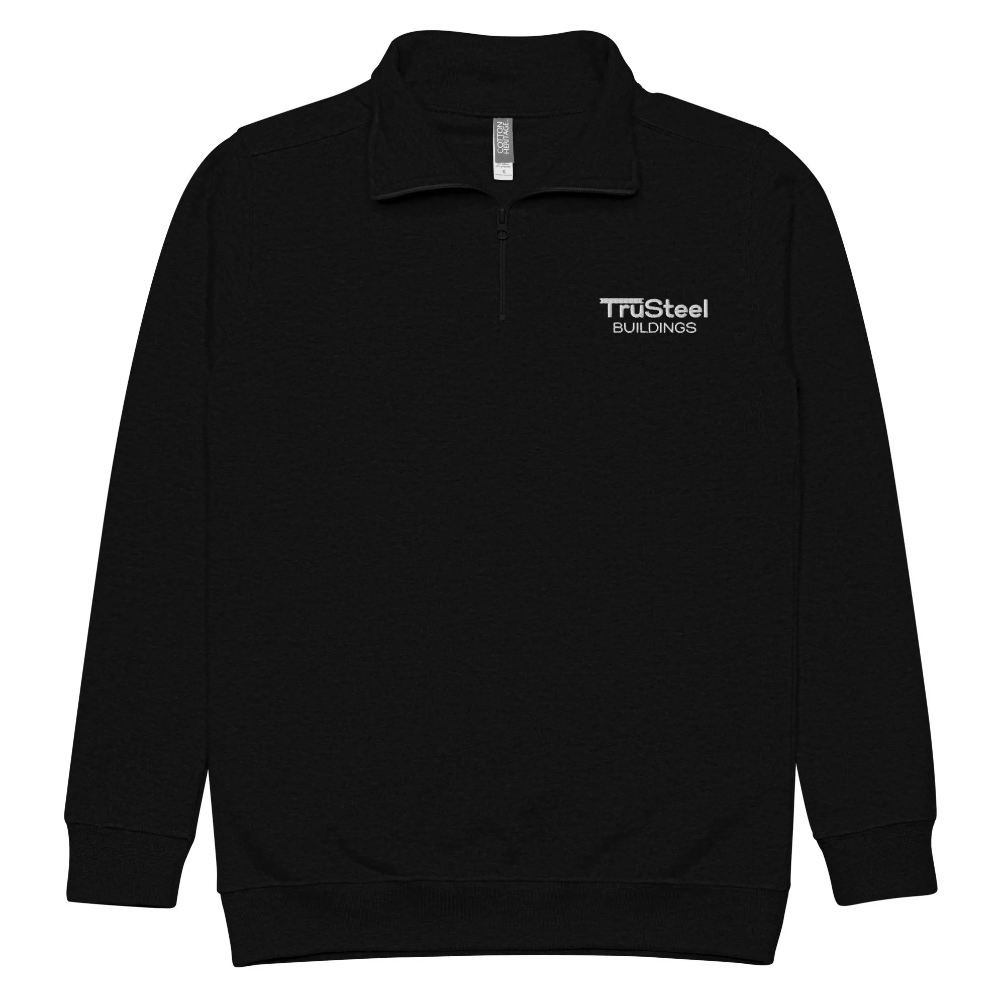 Unisex fleece pullover- TruSteel White Embroidery
