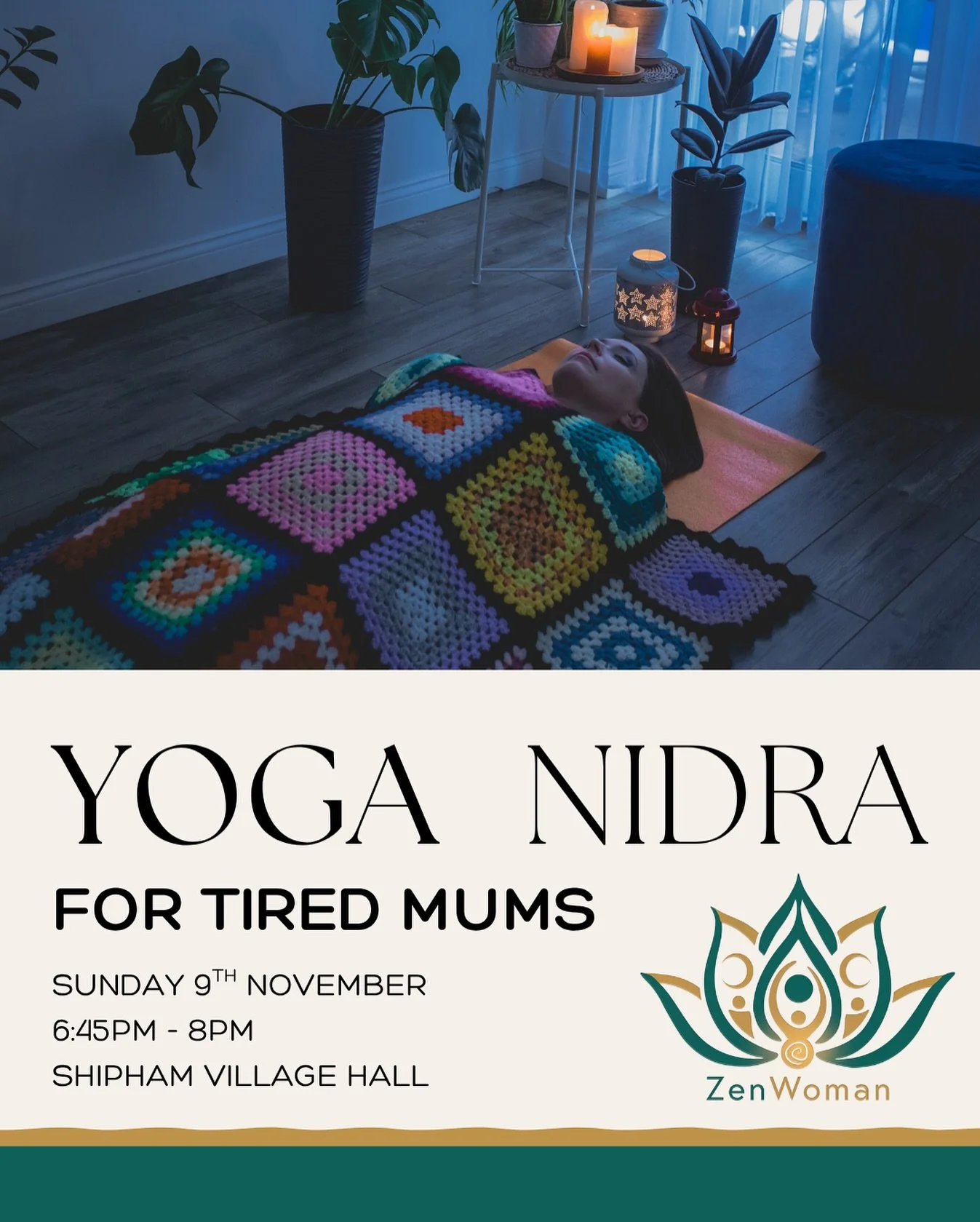 🌙 Yoga Nidra for Tired Mums💕
✨ Sunday 9th November &ndash; Take time to rest, reset, and reconnect.

Mums, this one&rsquo;s for you. If you&rsquo;ve been running on empty, constantly giving, and craving a real pause &mdash; join me this Sunday for 