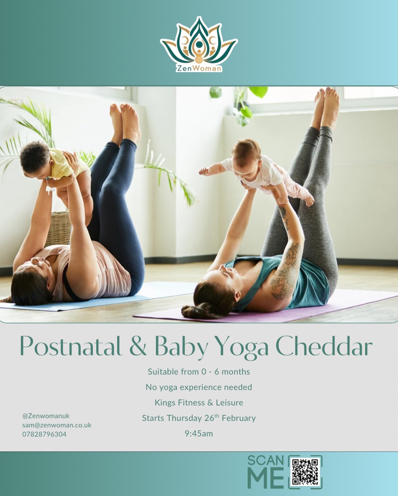 🌸 Postnatal &amp; Baby Yoga Class with ZenWoman
🌸 Thursdays in Cheddar

Mums, it&rsquo;s YOUR time to relax, reconnect, and recharge! Join us every Tuesday for a nurturing postnatal yoga class designed with YOU in mind. 

✨What to Expect:
🌬️ Breat