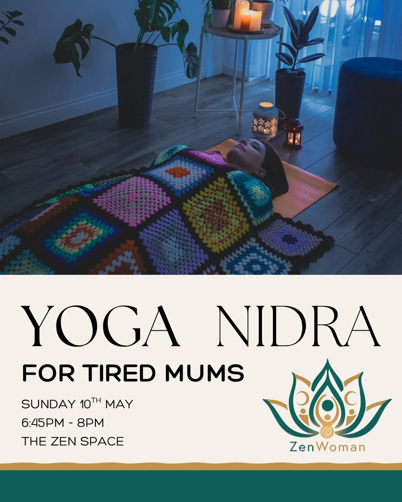 🌙 Yoga Nidra for Tired Mums💕

✨ Sunday 10th May &ndash; Take time to rest, reset, and reconnect.

Mums (of all motherhood phases), this one&rsquo;s for you. If you&rsquo;ve been running on empty, constantly giving, and craving a real pause &mdash; 