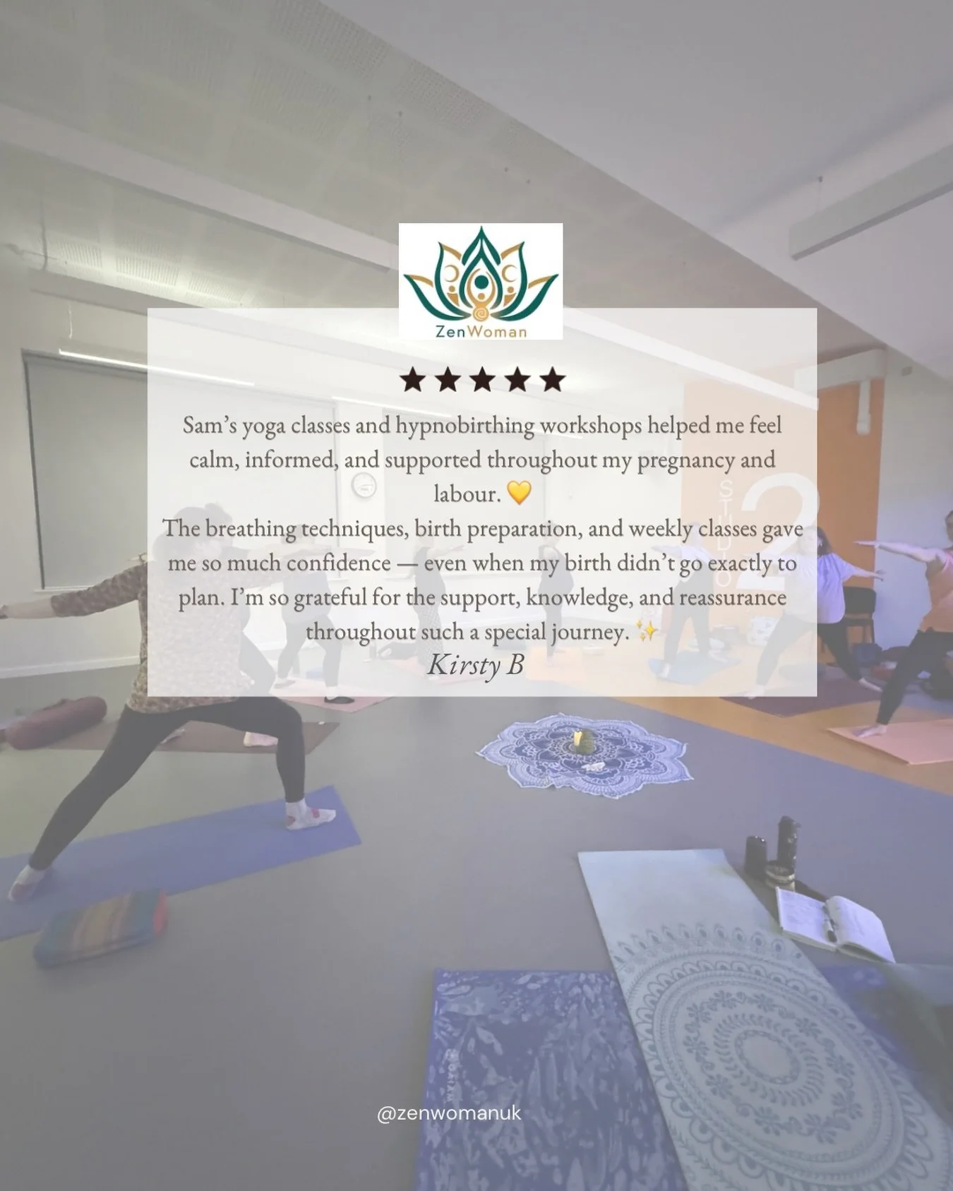 ✨✨✨KIND WORDS✨✨✨
Read more below&hellip;.

During my pregnancy, staying active safely was really important to me due to a a blood disorder diagnosis, so finding Sam&rsquo;s classes was such a reassurance. 

From the very beginning, I felt completely 