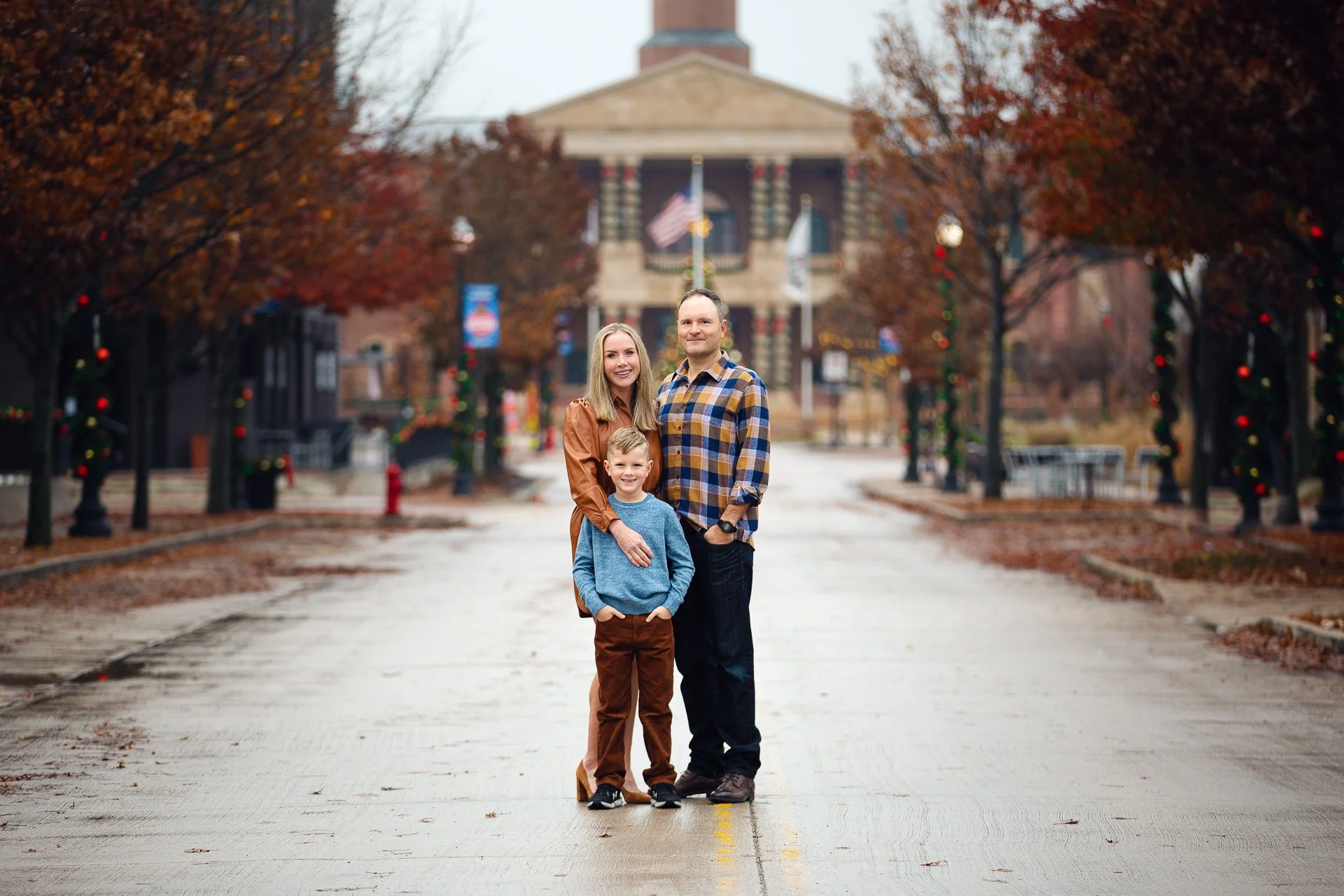 Colorful-portrait-of-a-family-standing-in-the-street-near-Roanoke-Texas-after-it-rained.jpg