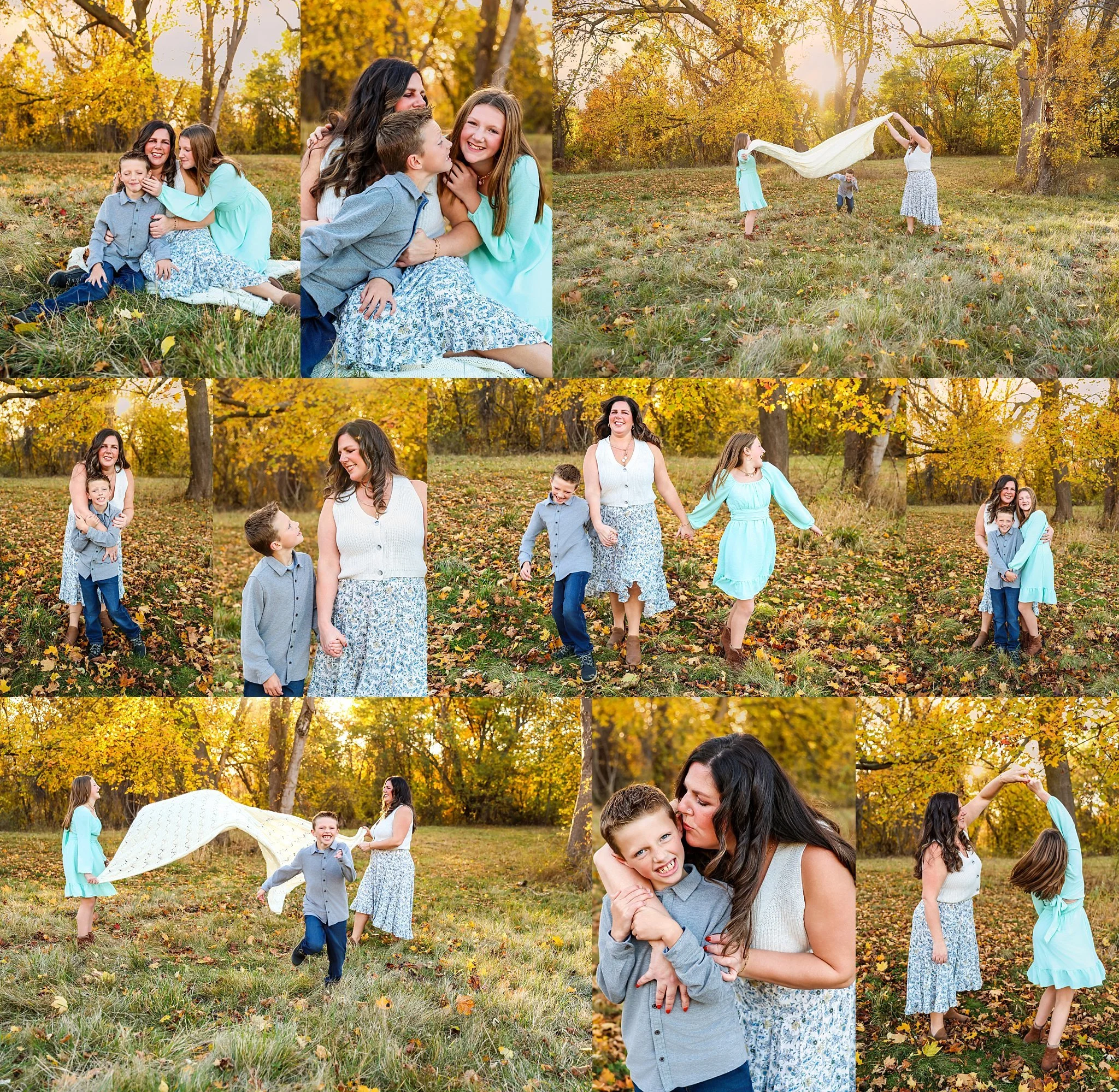 fall family outdoor photosession 