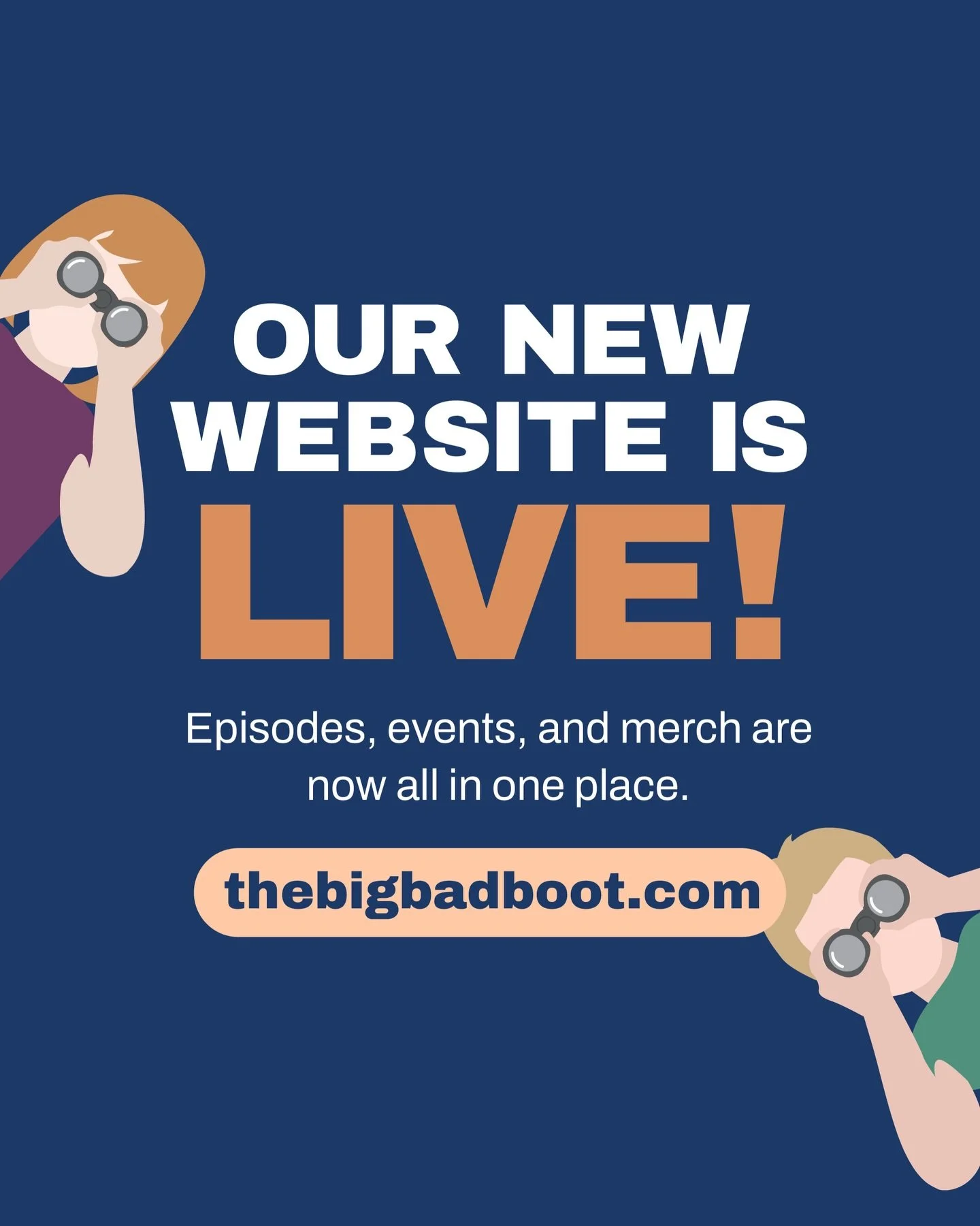 We have some exciting news&hellip; Our website is officially live! ☺️ Look at us being organized. Go check it out with the link in bio! 

#websitelaunch #thebigbadboot #louisianapodcast