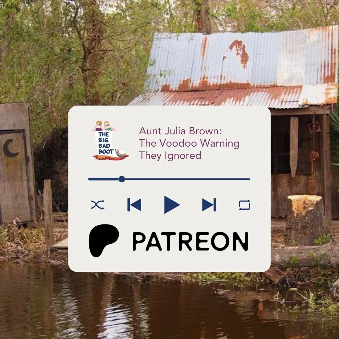 Wish you had more of our sweet, spooky, and hilarious Louisiana content every month? 

Subscribe to our Patreon channel! For as little as $3 a month, you can get an extra, unfiltered episode of TBBBP. 

In this month&rsquo;s Patreon episode, we revis