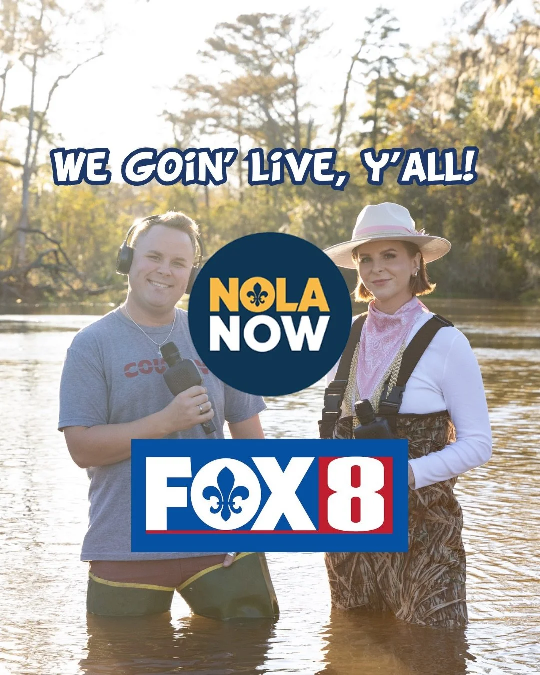 We can&rsquo;t wait to cut up with @heyshanbailey &amp; @shelby_latino on 
@nolanowshow tomorrow! Don&rsquo;t miss our interview on @fox8nola ! #louisianapodcast #louisiana #fox8 #nolanow
