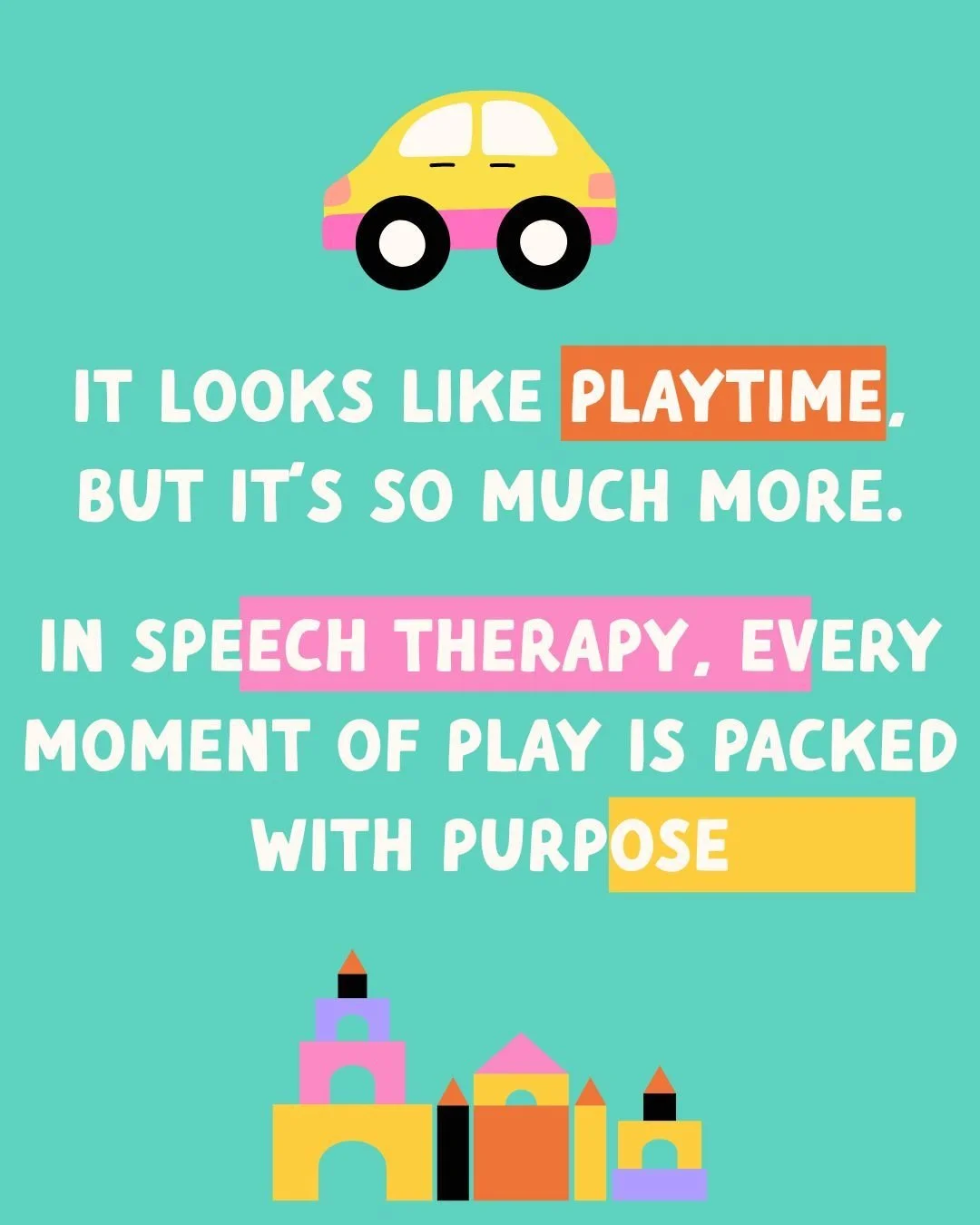 In our sessions, play isn&rsquo;t a break from the work. It is the work.

Play helps children stay engaged while building essential communication skills like:
&bull; Following directions
&bull; Naming and describing
&bull; Practicing sounds and words