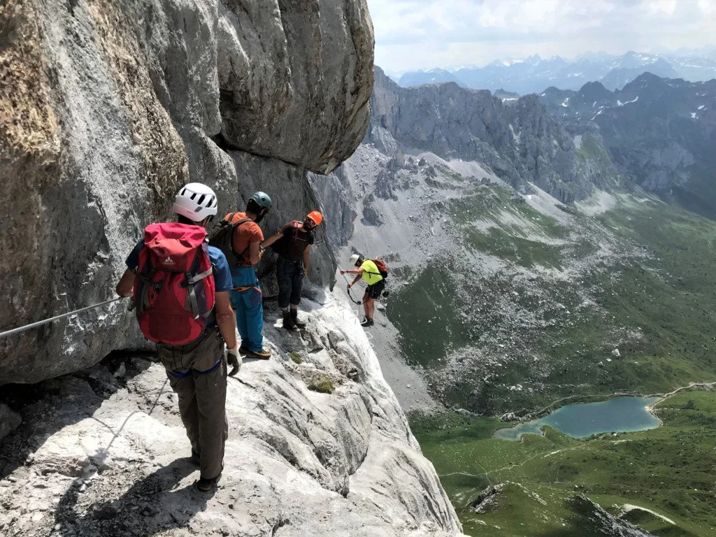 Via Ferrata Partnunblick