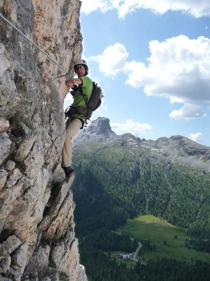 Via Ferrata degli Alpini al Col dei Bos