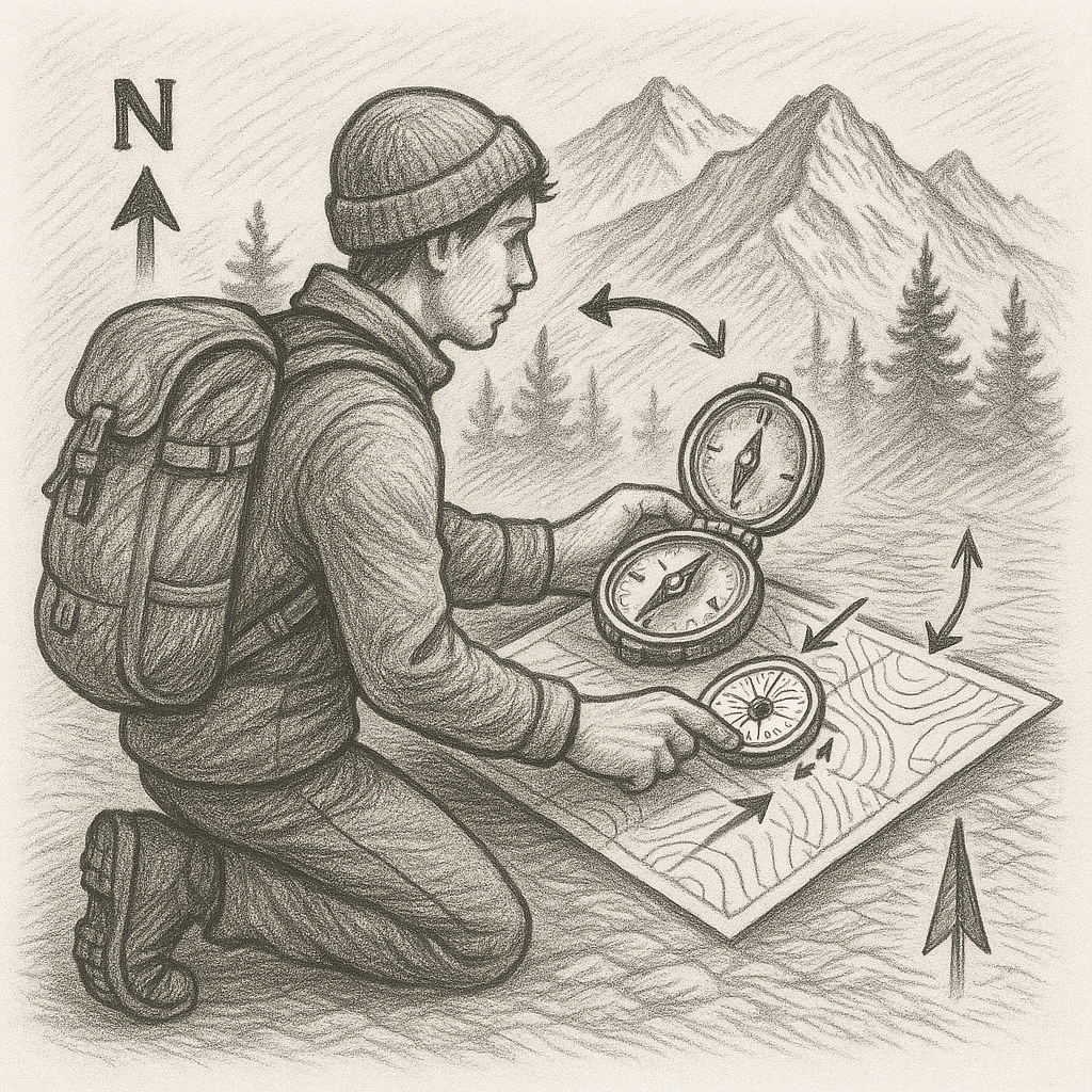 How to Use a Compass Correctly in the Mountains