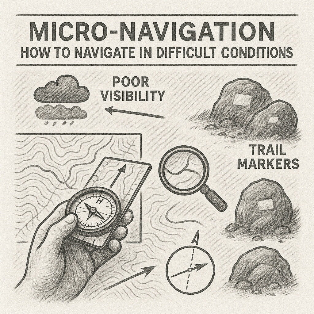 Micro-Navigation: How to Navigate in Difficult Conditions