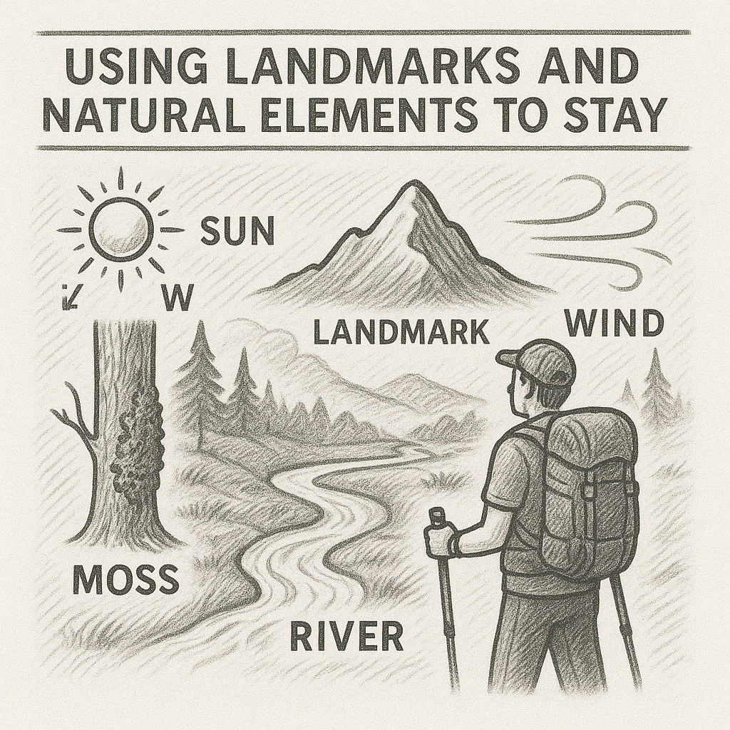 Using Landmarks and Natural Elements to Stay Oriented