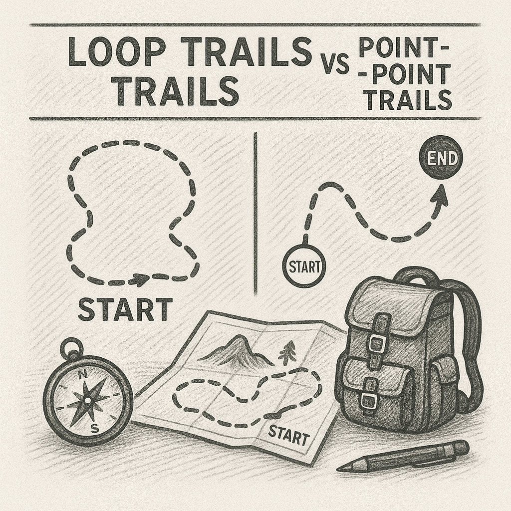 Loop Trails vs Point-to-Point Trails: Planning Differences