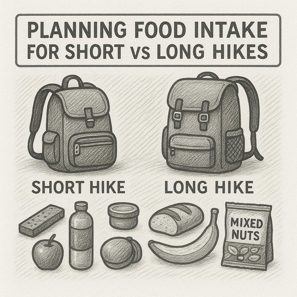 Planning Food Intake for Short vs Long Hikes