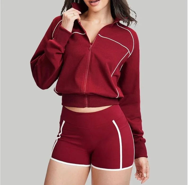 Roller Set in Deep Red