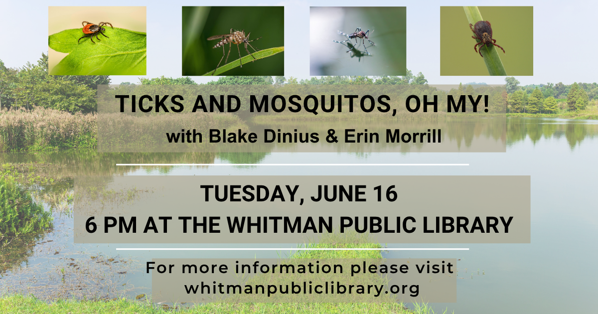 Ticks & Mosquitos on Tuesday, June 16 at 6 PM