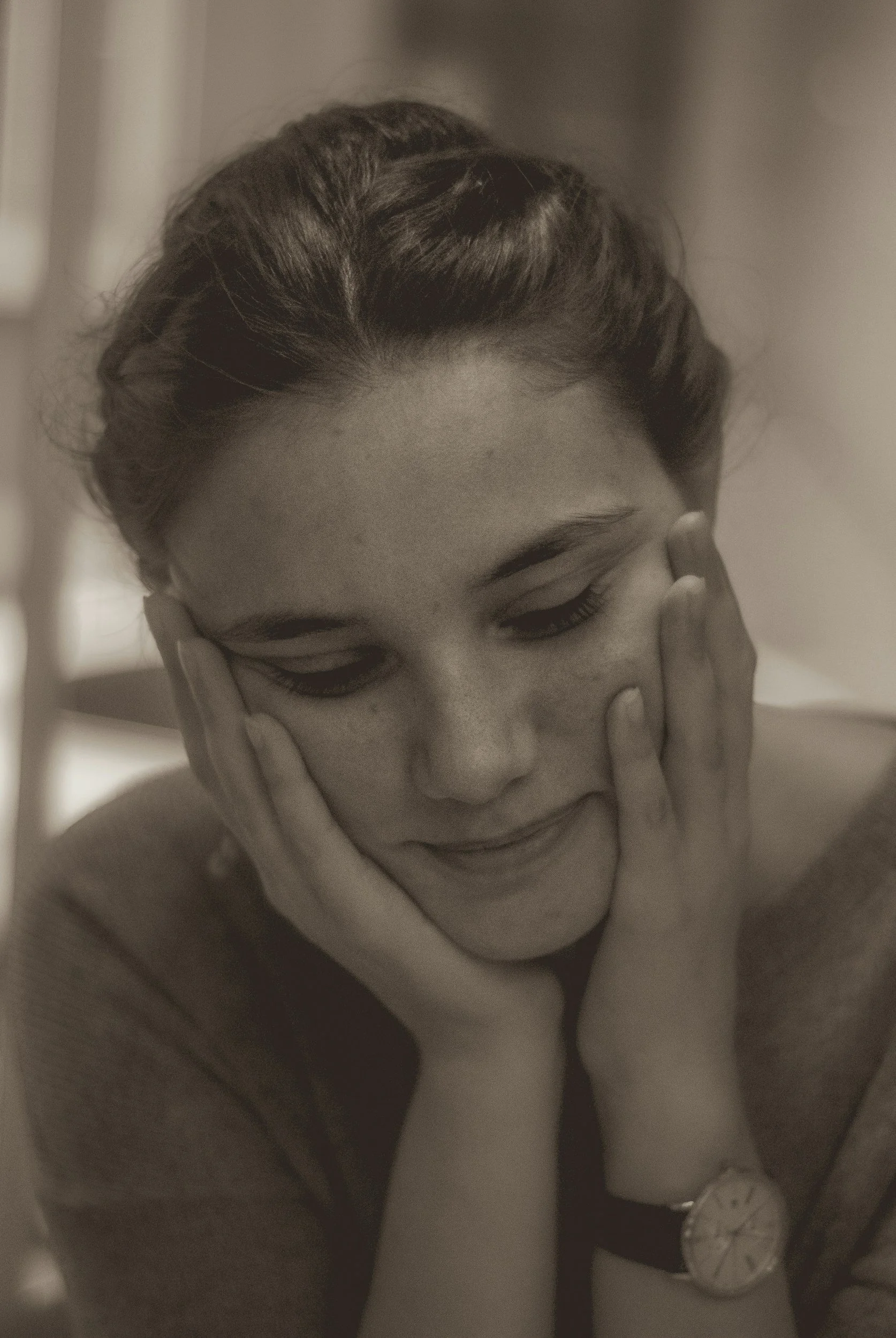 hopeful woman realizing that she is not broken