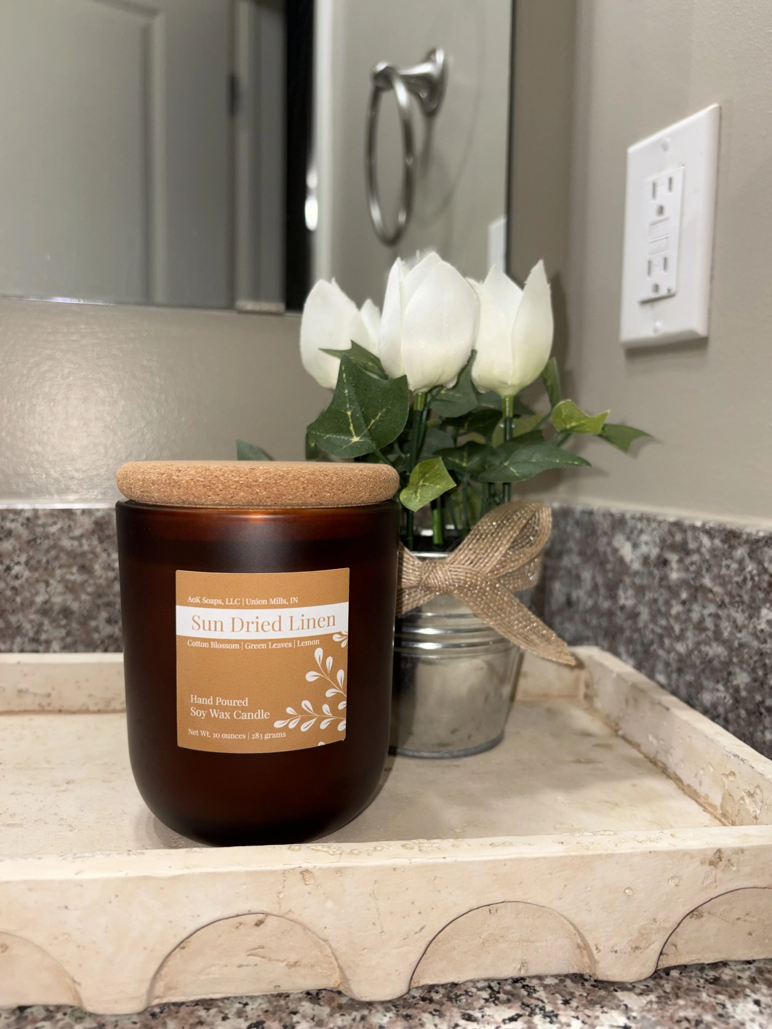 Sun Dried Linen Soy Wax Candle