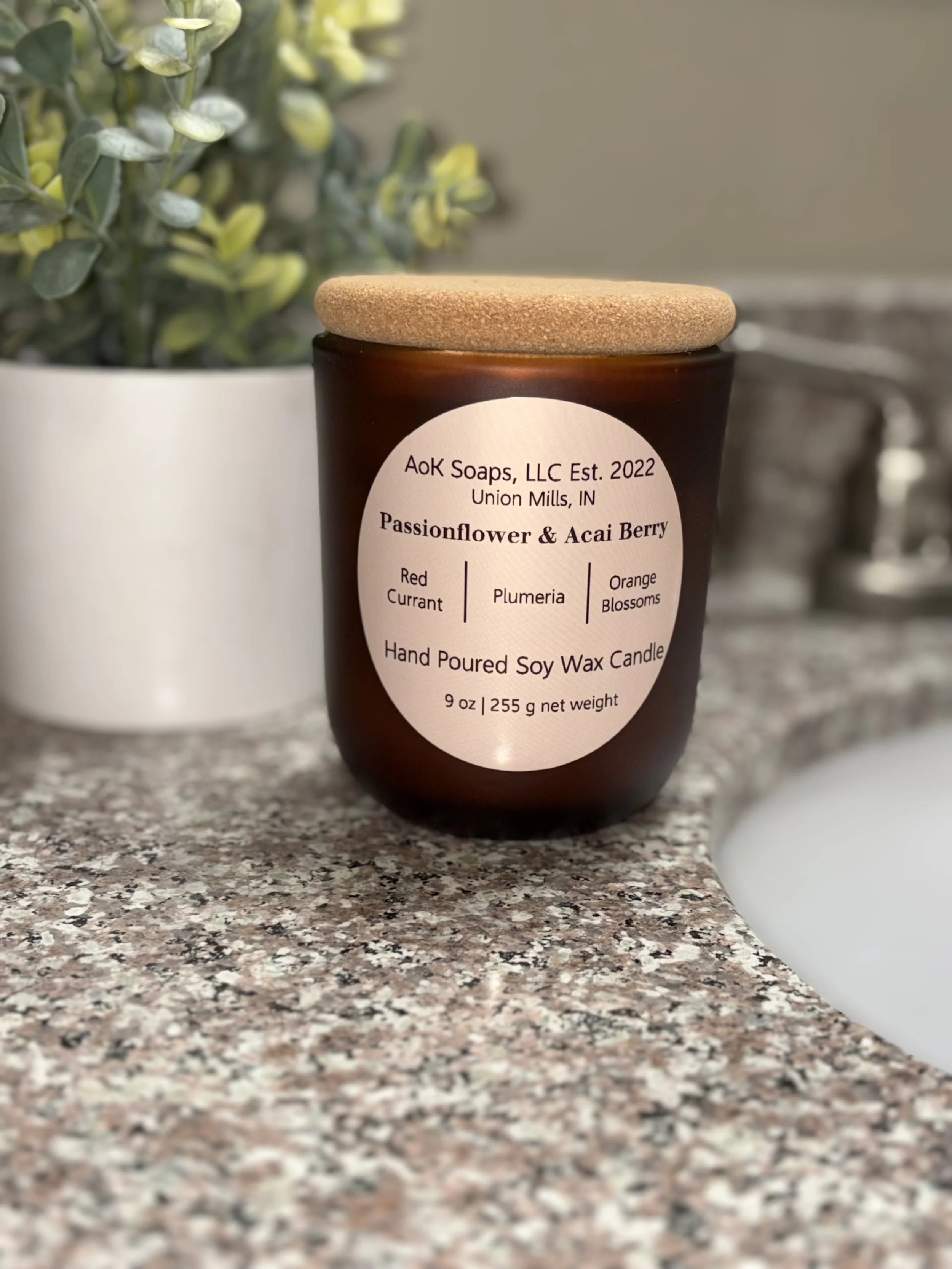 Passionflower & Acai Berry Soy Wax Candle