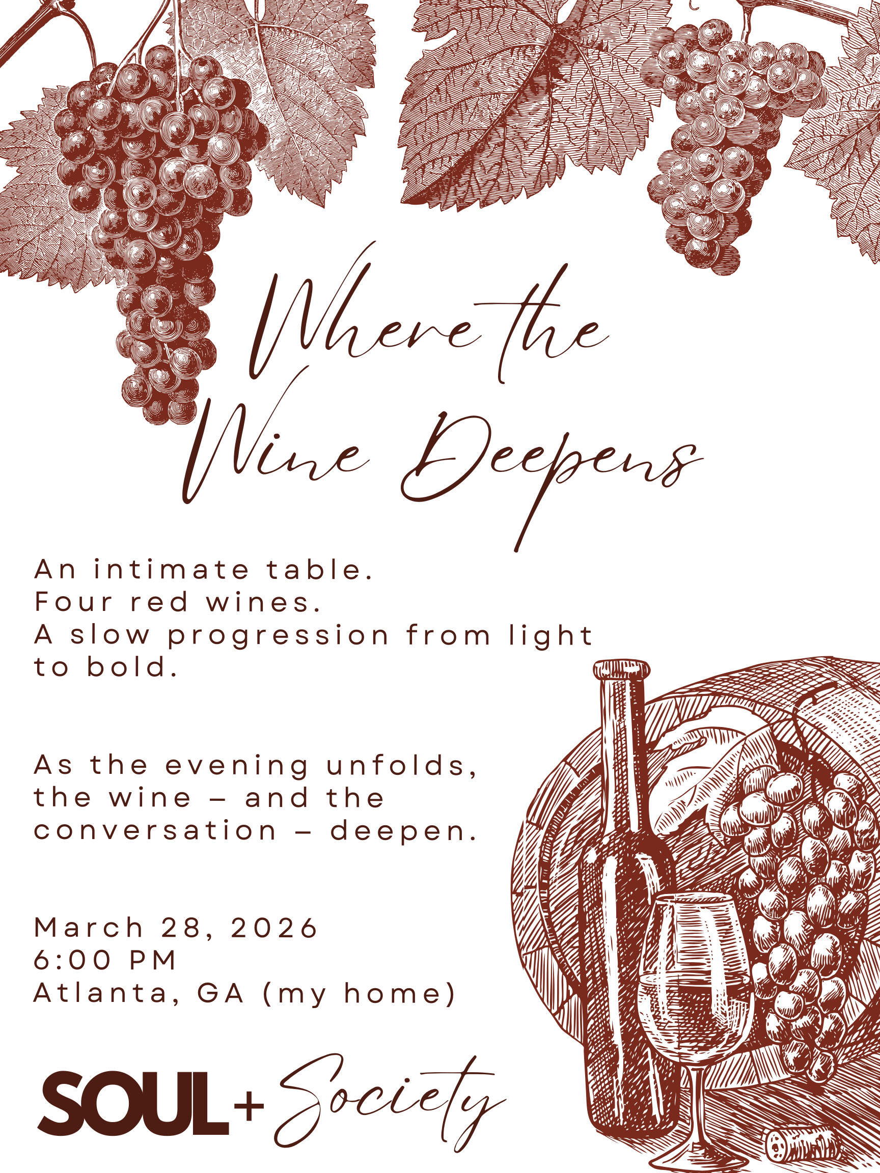 Wine Tasting: Where the Wine Deepens