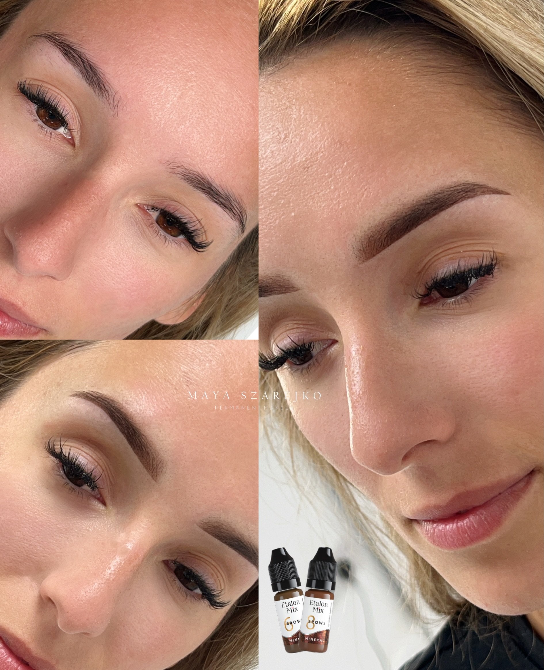 Soft Ombre Brows with minerals🤎 Send me a DM to book yours 🫶🏼