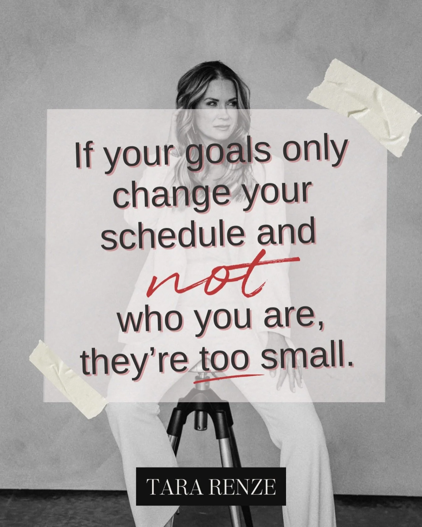 If your goals only change your calendar but not your identity, they will never fulfill you.

A busier schedule is not growth.
More checkmarks are not purpose.
And productivity alone will never make you feel whole.

Fulfillment comes from goals that a