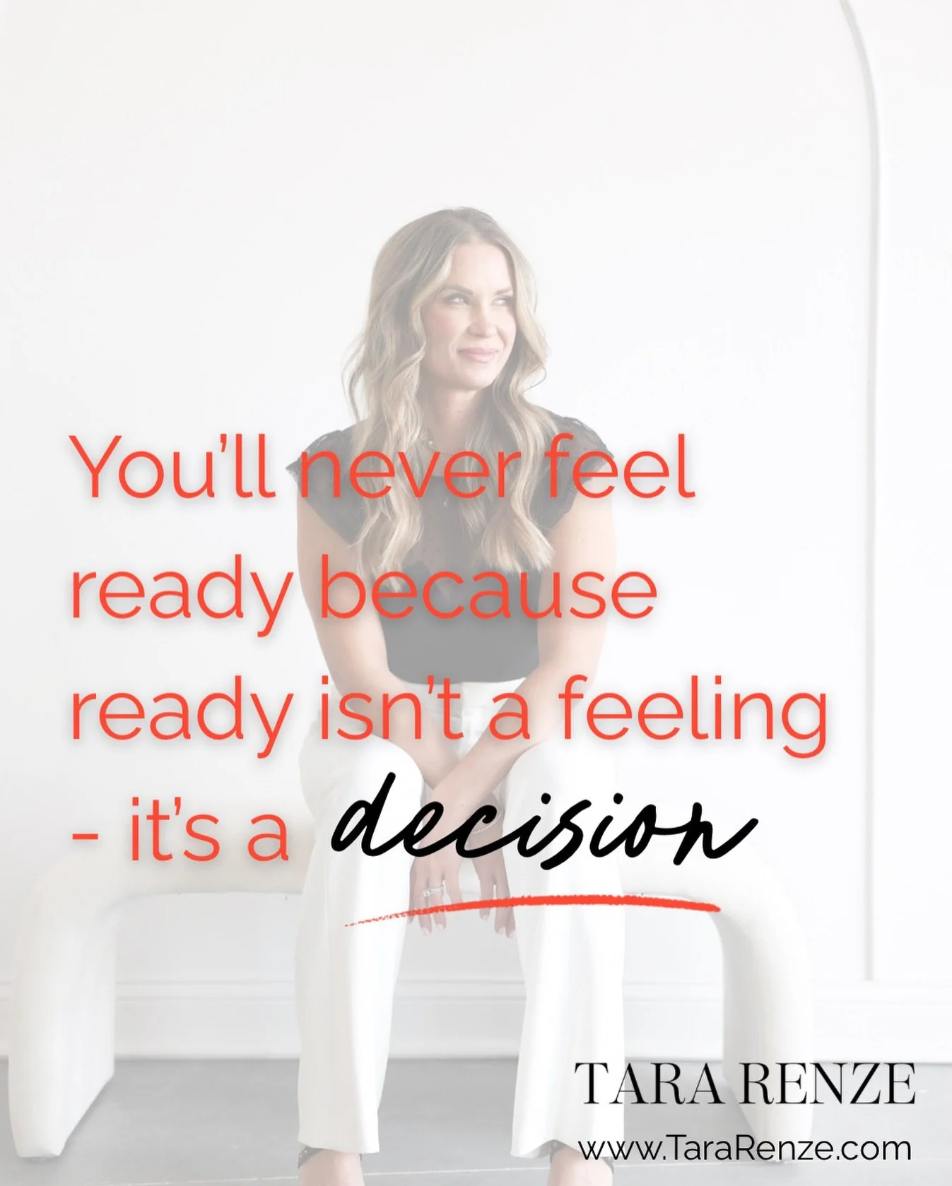 You&rsquo;ll never wake up feeling ready.

You decide to be ready.
And that decision changes everything. 🦋

Be Who You Came to Be.

#ButterflyGoals #YouMatter #ExtraordinaryImpact #WomenWhoLead #BeWhoYouCameToBe