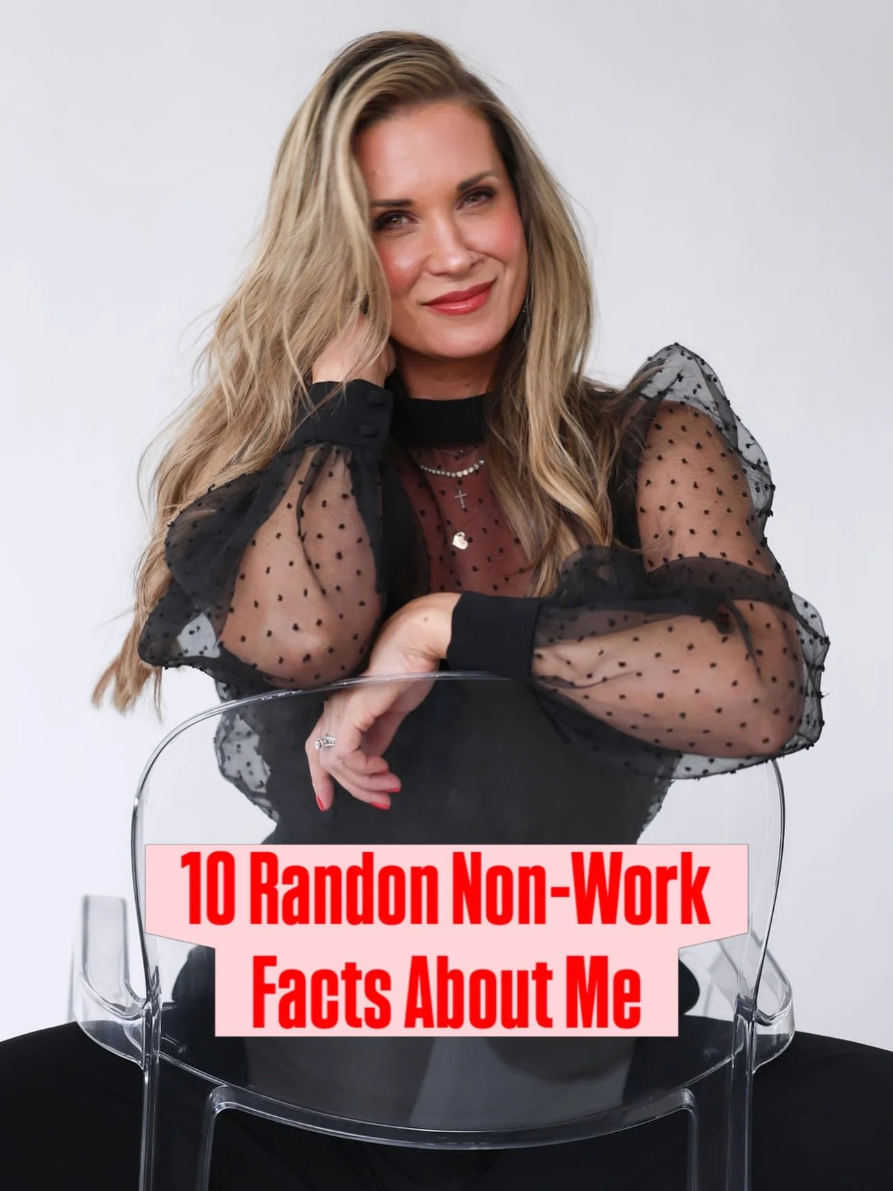 10 random, non-work facts about me 🤍

1. I grew up in a town of 350 people&hellip; blink and you miss it small.

2. I wear socks to bed when it&rsquo;s cold&hellip; and then kick them off halfway through the night like clockwork.

3. I never part my